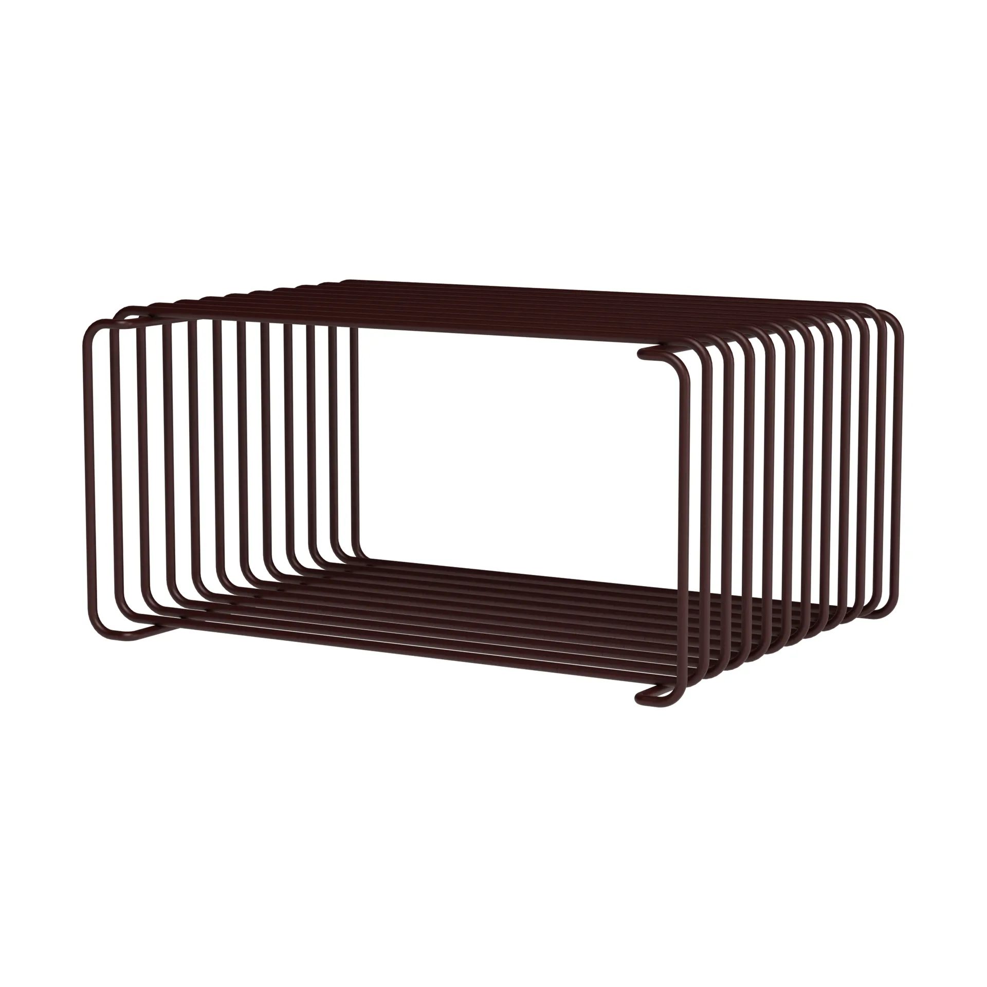 Panton Wire Half Height hylla 34,8x17,2x25,7 cm, Black red Montana