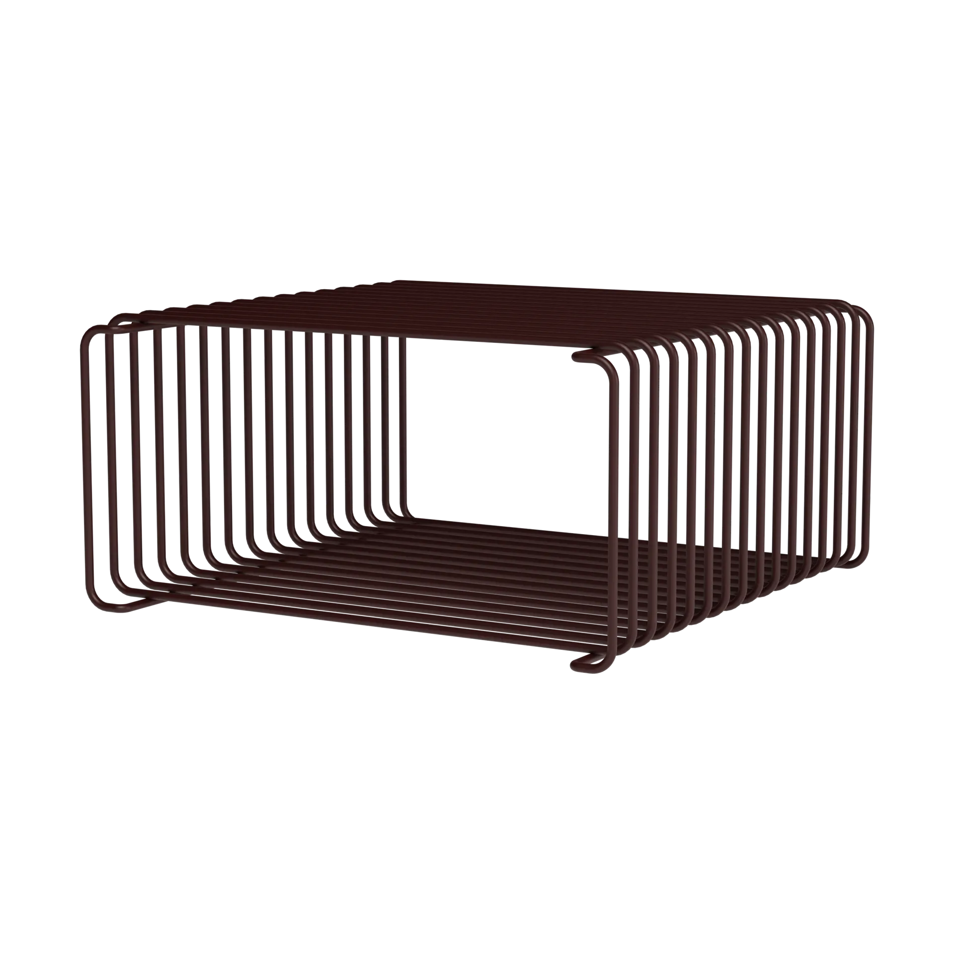 Panton Wire Half Height hylla 34,8x17,2x34,8 cm, Black red Montana