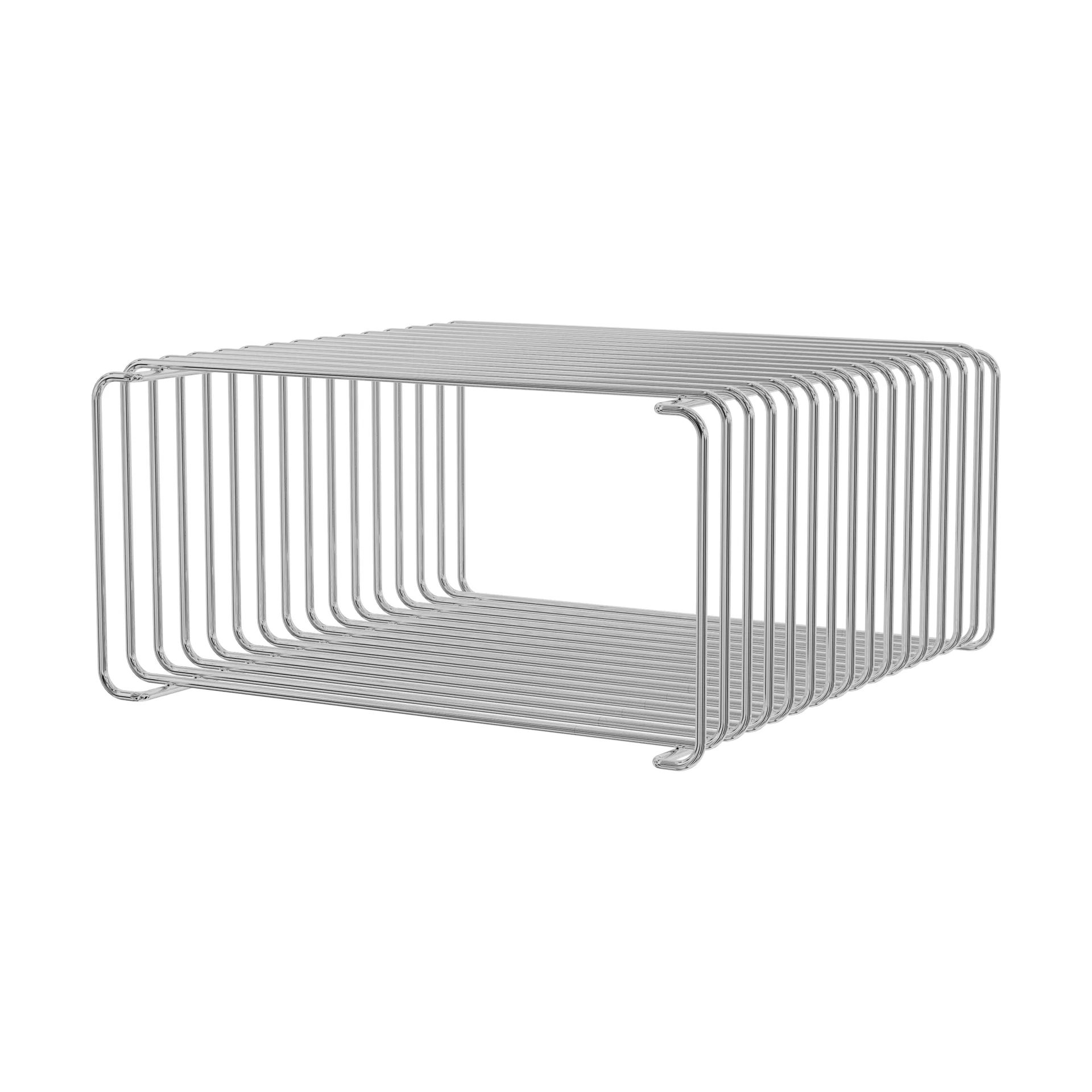 Panton Wire Half Height hylla 34,8x17,2x34,8 cm, Chrome Montana