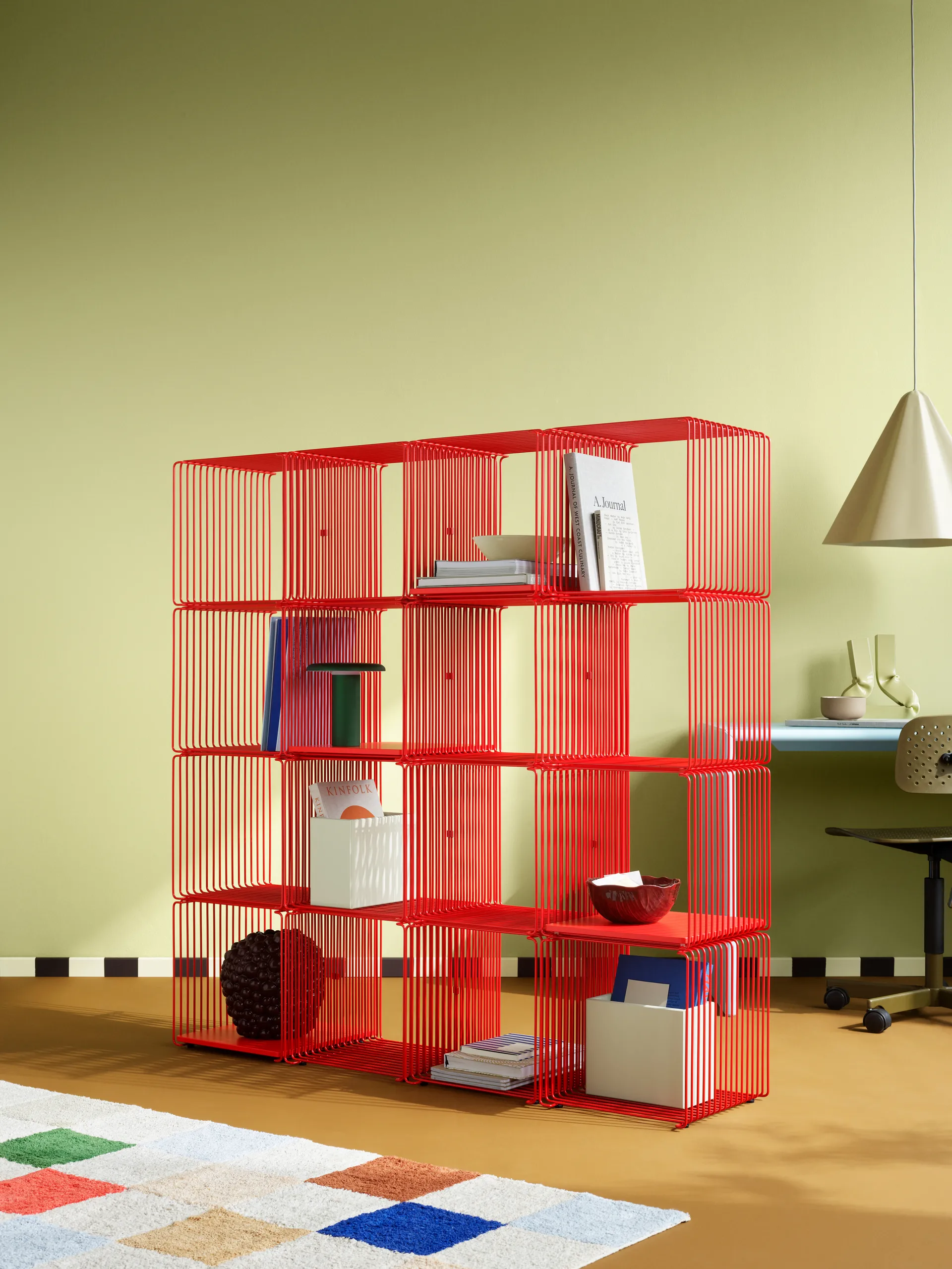 Panton Wire hyllplan 33x34,8 cm, Rosehip Montana