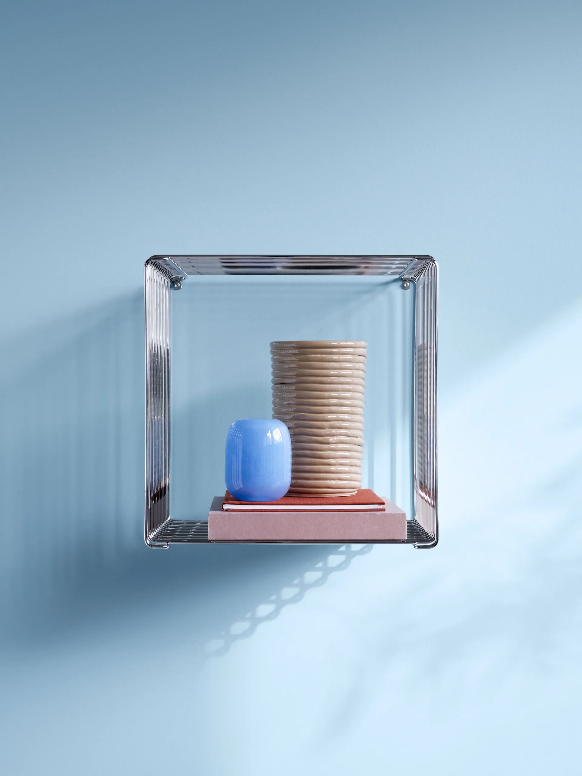 Panton Wire Single hylla 34,8x34,8x25,7 cm, Chrome Montana