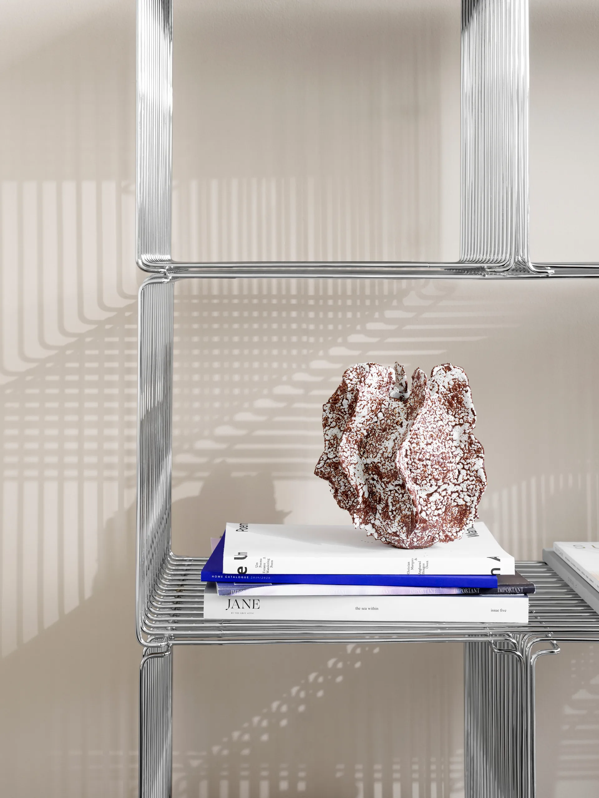 Panton Wire Single hylla 34,8x34,8x34,8 cm, Chrome Montana