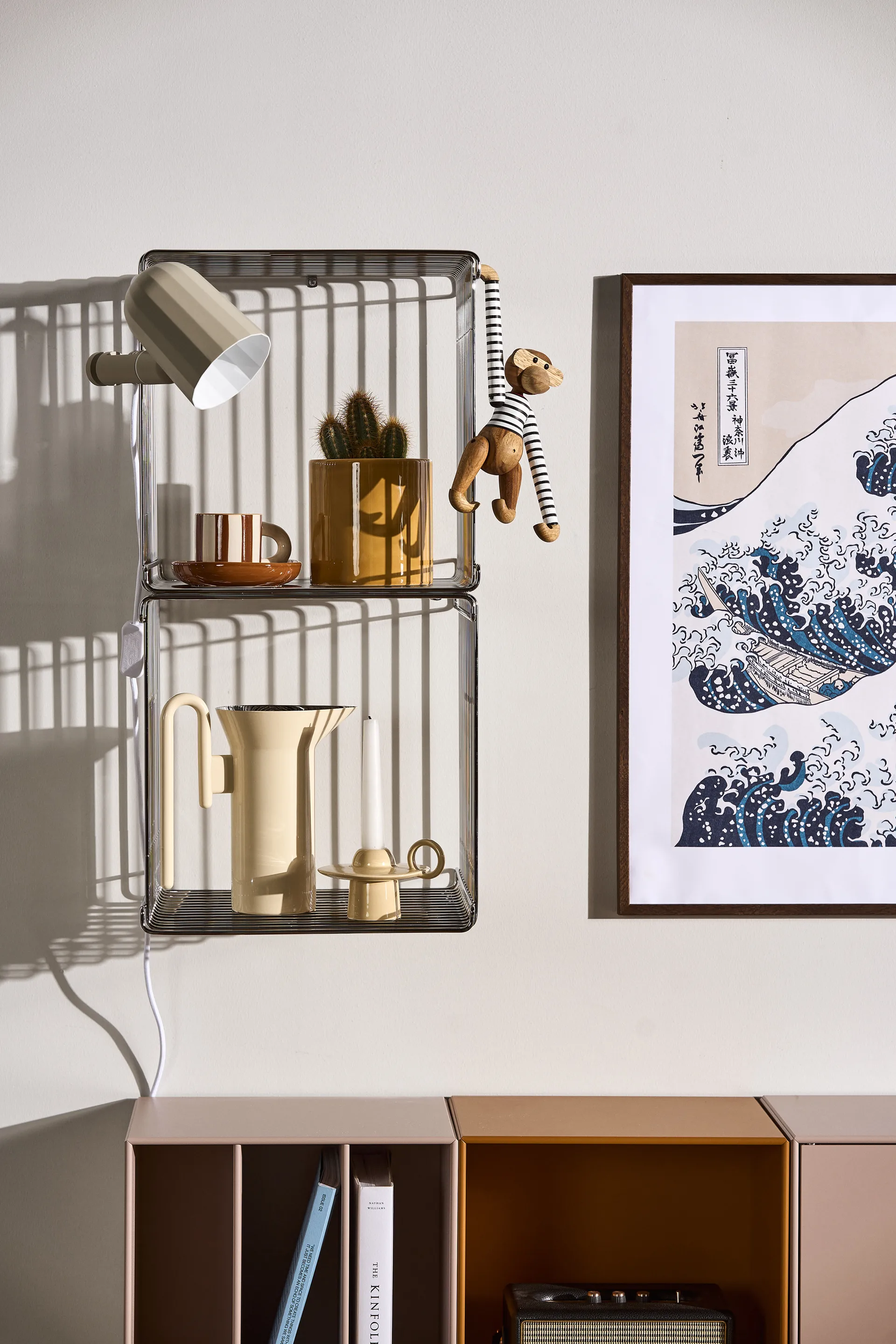 Panton Wire Single hylla 34,8x34,8x34,8 cm, Chrome Montana