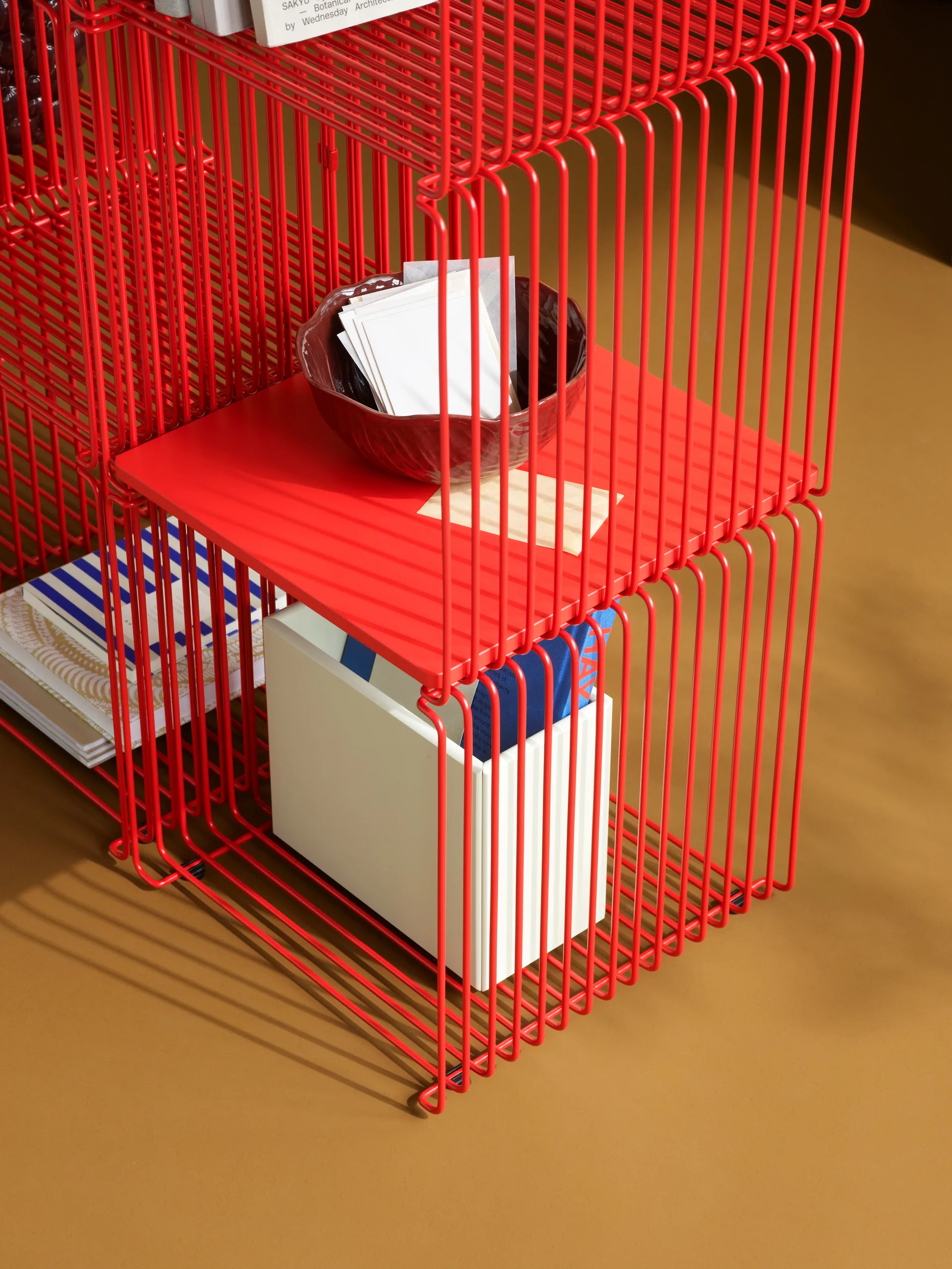 Panton Wire Single hylla 34,8x34,8x34,8 cm, Rosehip Montana