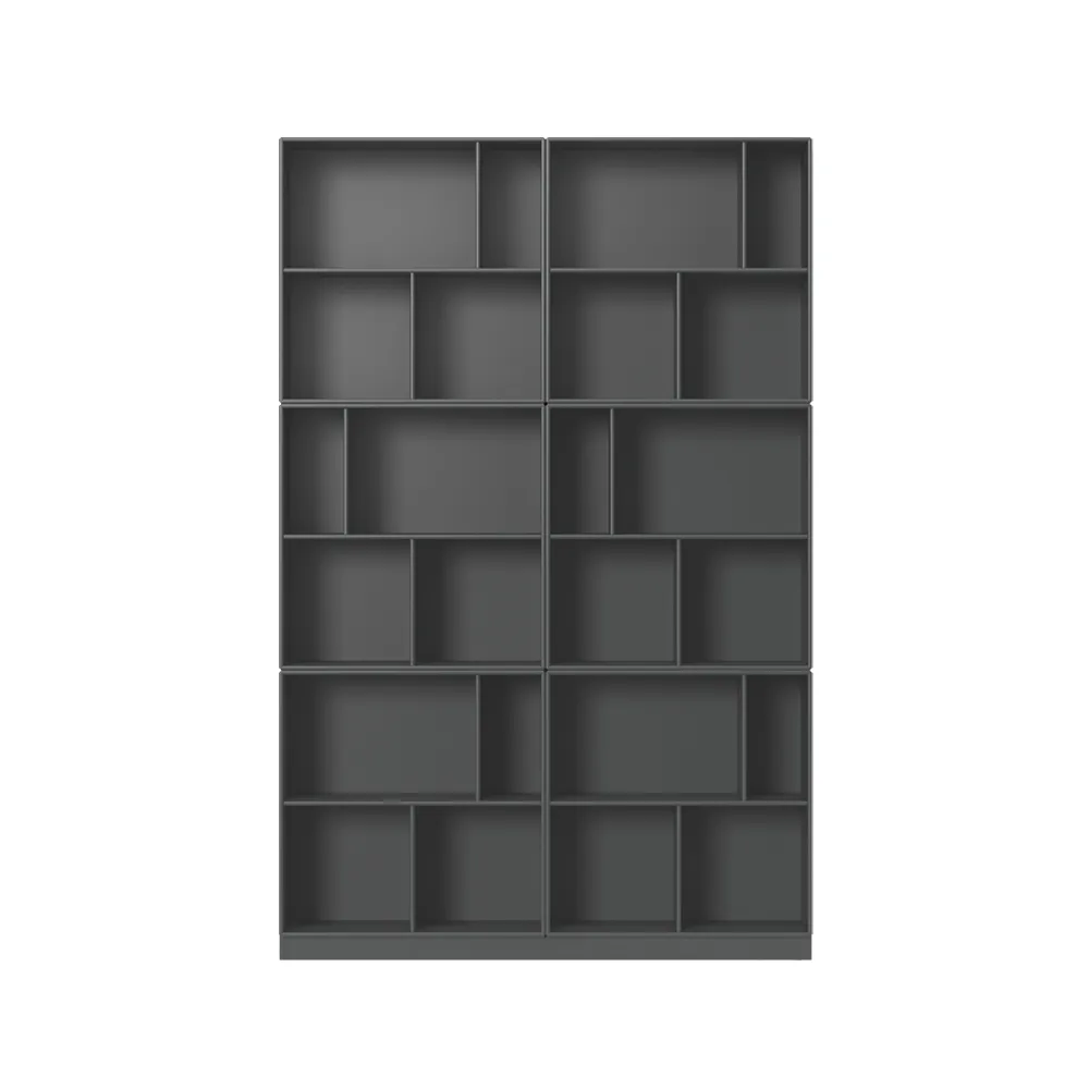 Read bokhylla, anthracite 04 med 7 cm sockel Montana