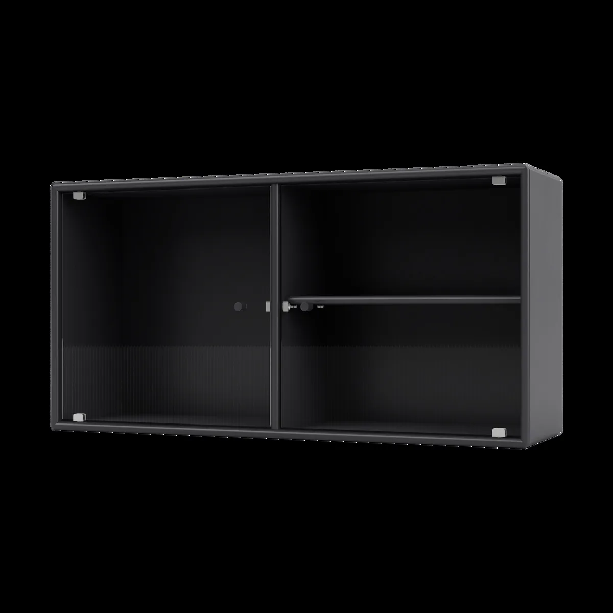 Montana Ripple I vitrinskåp 69,6x35,4x20 cm Anthracite