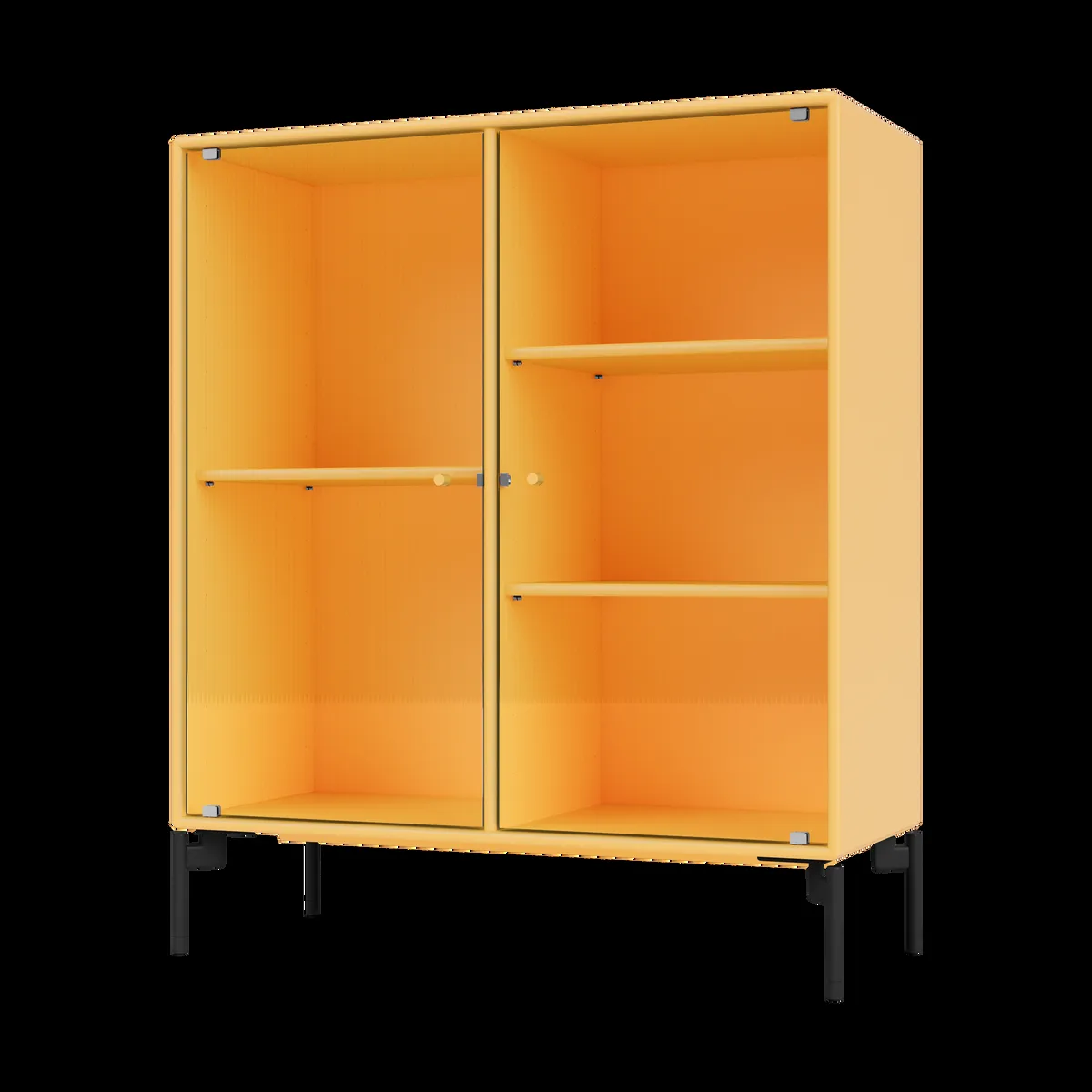 Montana Ripple II vitrinskåp 69,6x82,2x30 cm Acacia-ben black