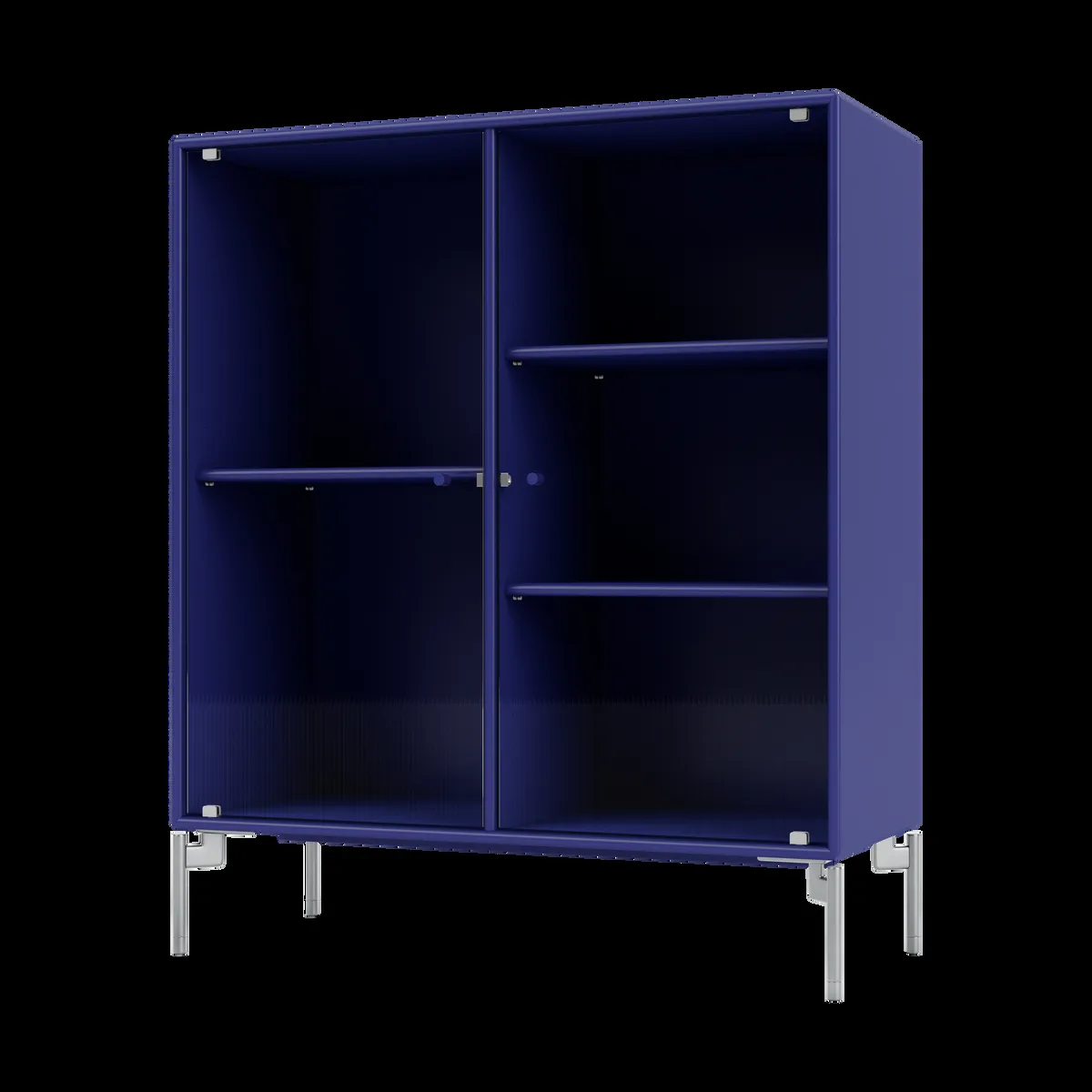 Montana Ripple II vitrinskåp 69,6x82,2x30 cm Monarch-ben chrome