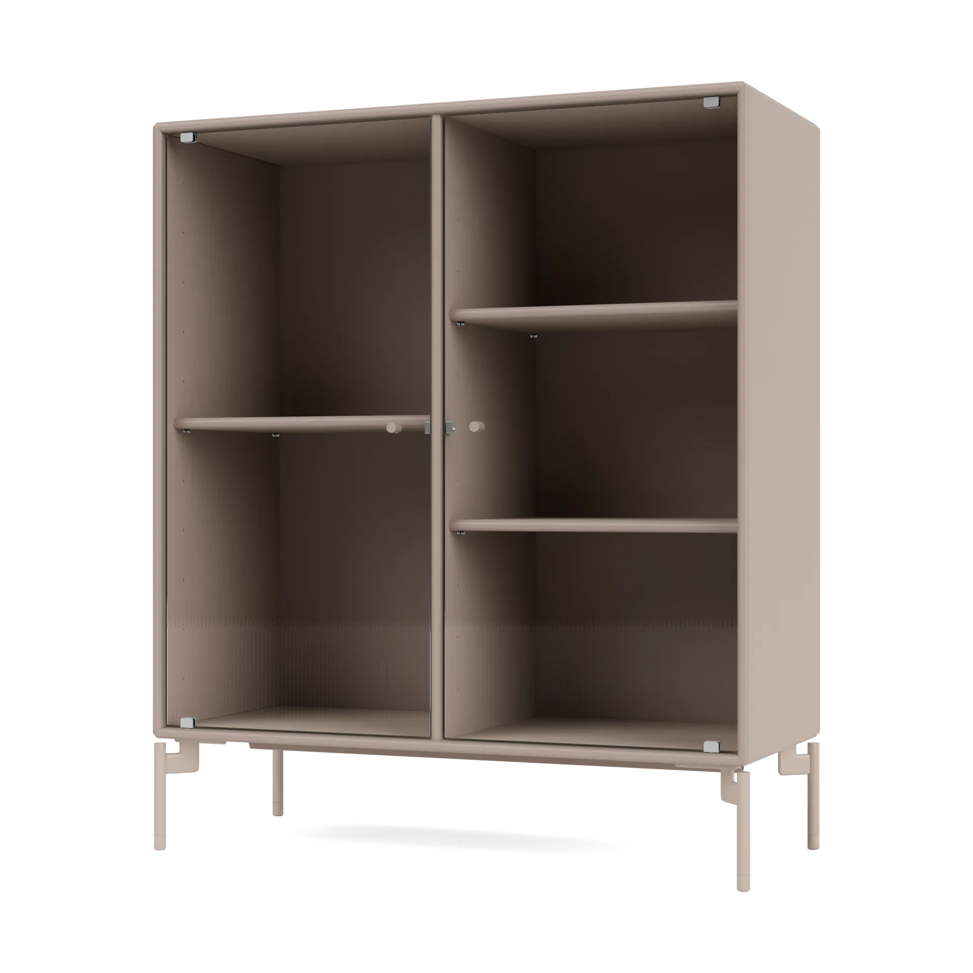 Ripple II vitrinskåp 69,6x82,2x30 cm, Mushroom-ben mushroom Montana