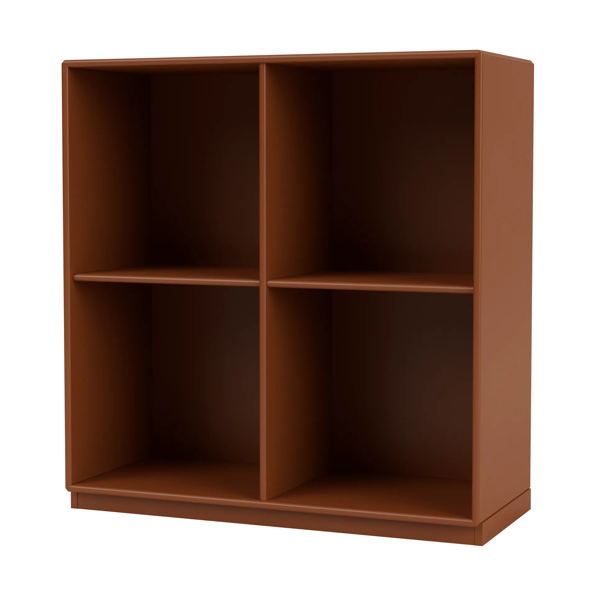 SHOW hylla 69,6x69,6 cm, sockel 3 cm, 146-Hazelnut Montana
