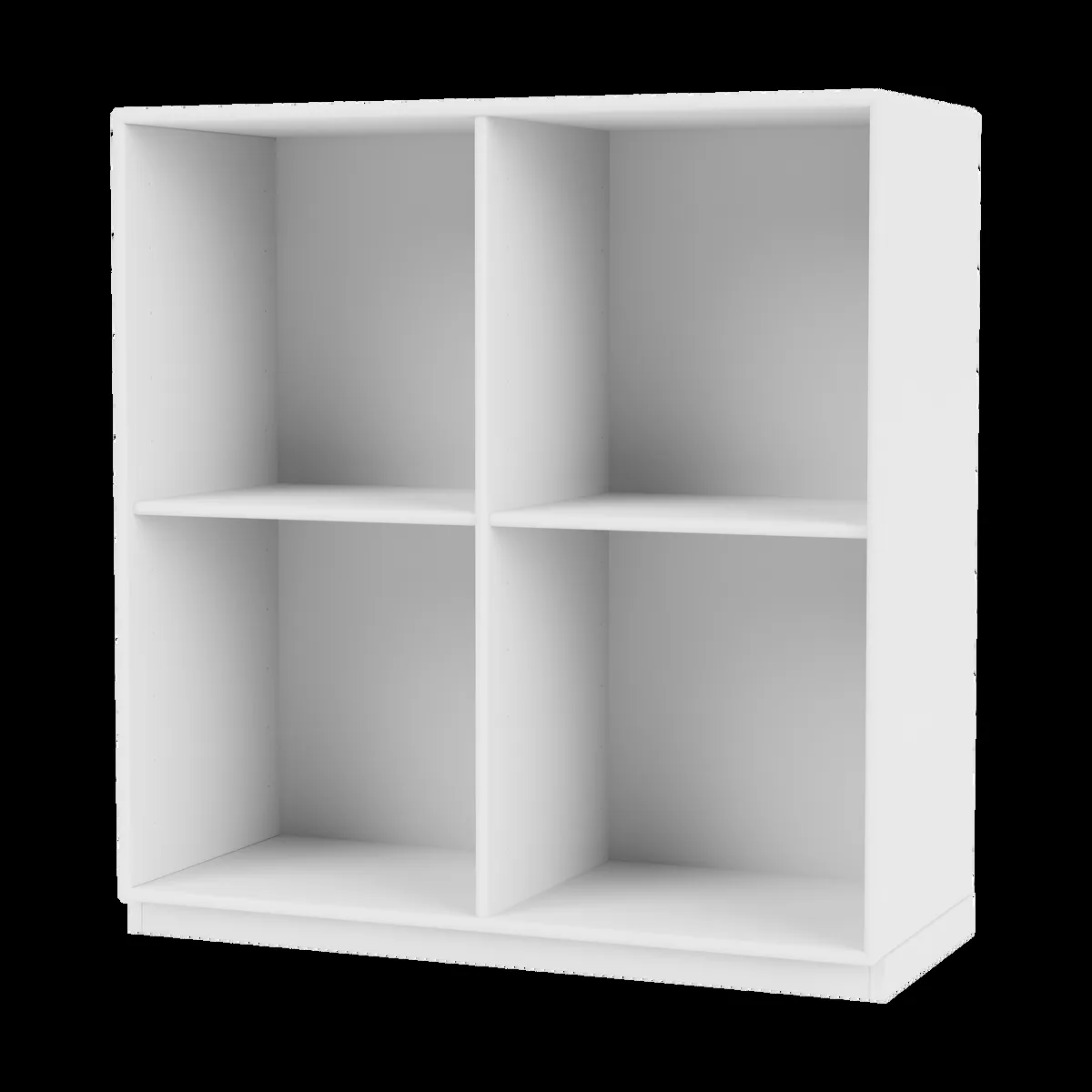 Montana SHOW hylla 69,6x69,6 cm, sockel 3 cm 38-Snow