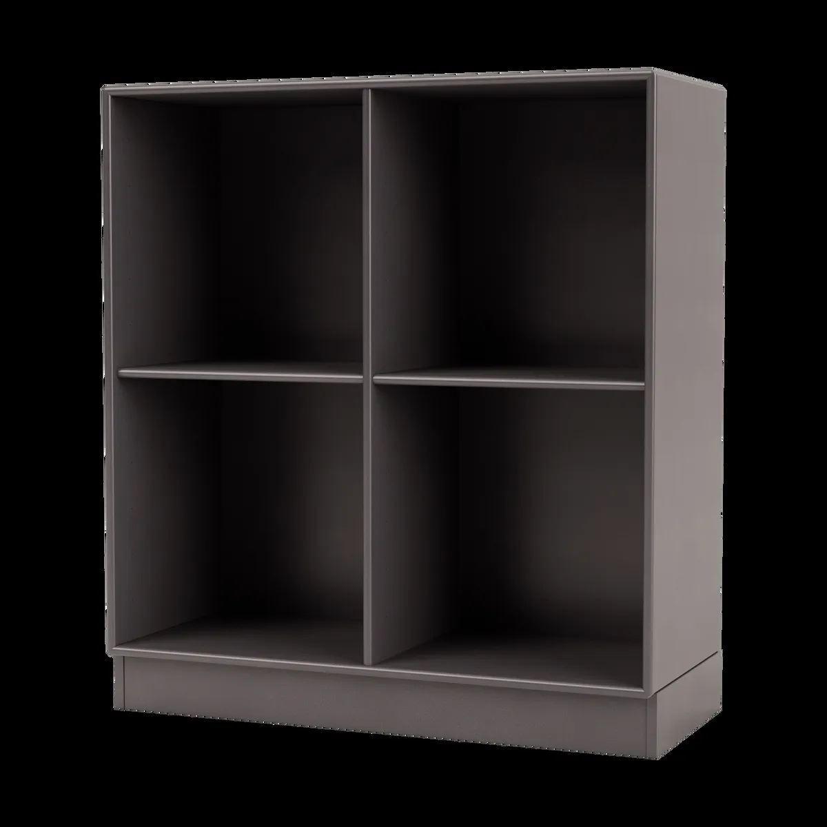 Montana SHOW hylla 69,6x69,6 cm, sockel 7 cm 35-Coffee