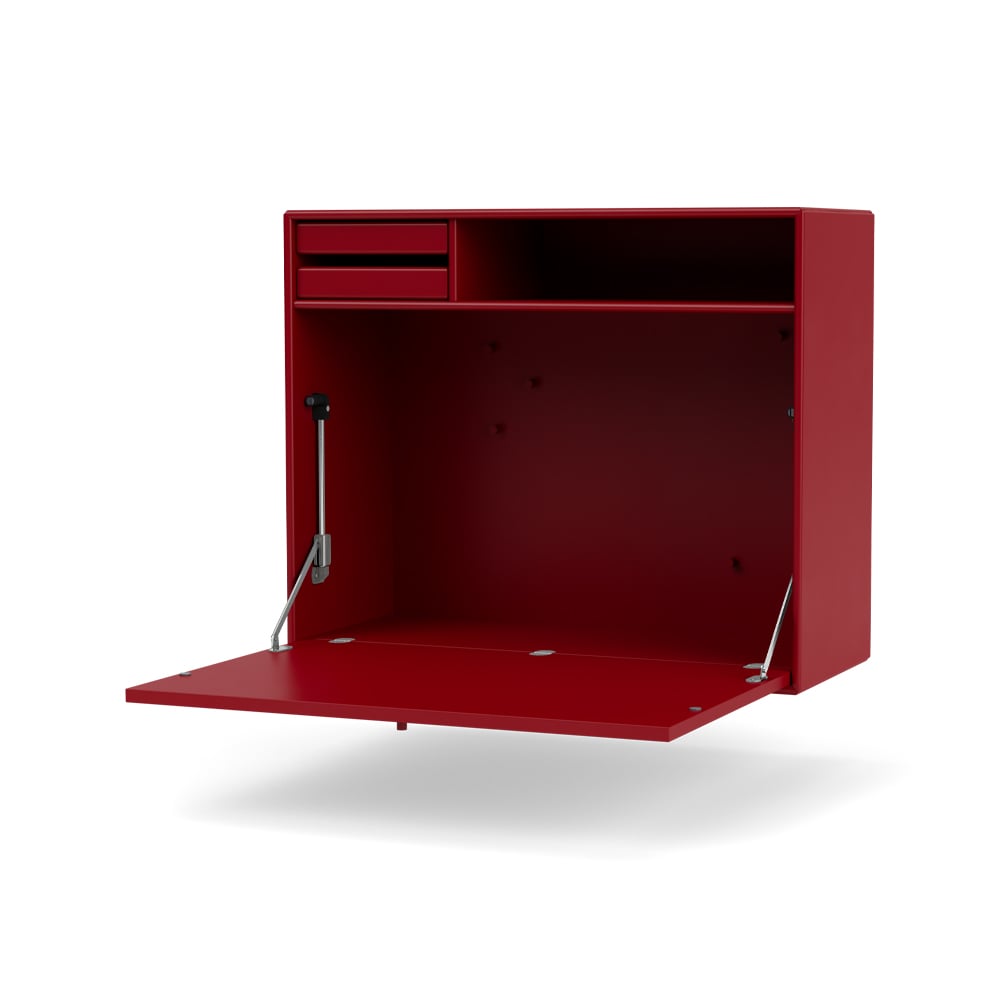 Montana STUDIO skrivbord vägghängt beetroot 165 | Skandinavisk Design | Skrivbord | Röd