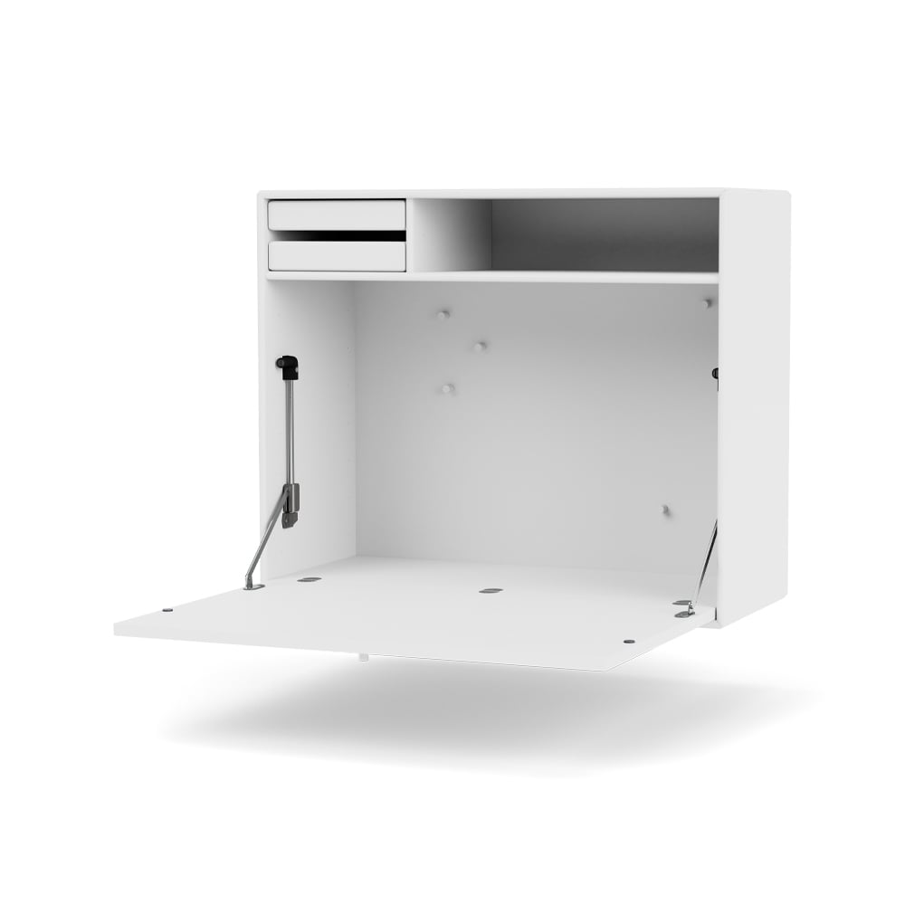 Montana STUDIO skrivbord vägghängt snow 38 | Skandinavisk Design | Skrivbord | Vit