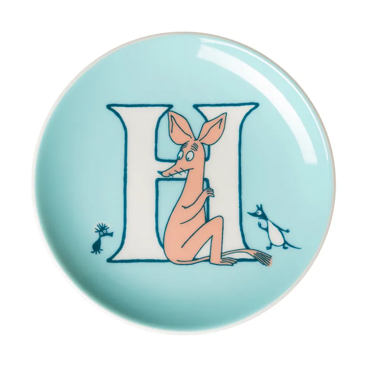 ABC Mumin minitallrik - H, 10,5 cm - Moomin Arabia