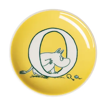 ABC Mumin minitallrik - O, 10,5 cm - Moomin Arabia