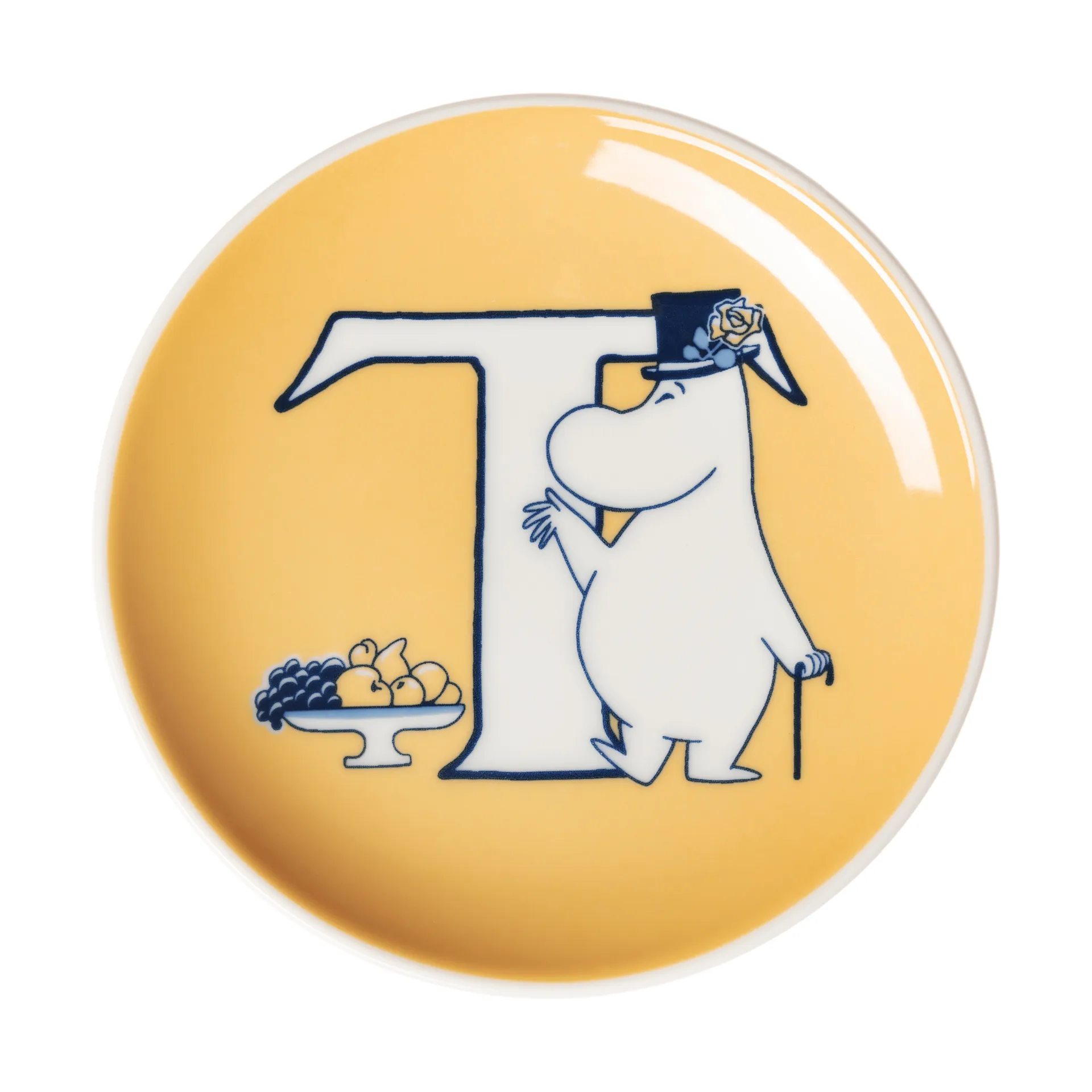 ABC Mumin minitallrik, T, 10,5 cm Moomin Arabia