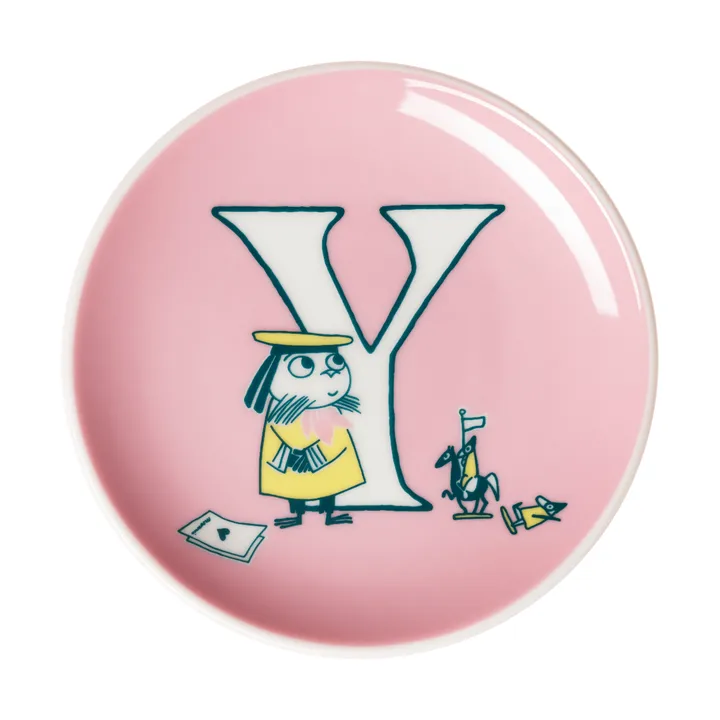 ABC Mumin minitallrik - Y, 10,5 cm - Moomin Arabia