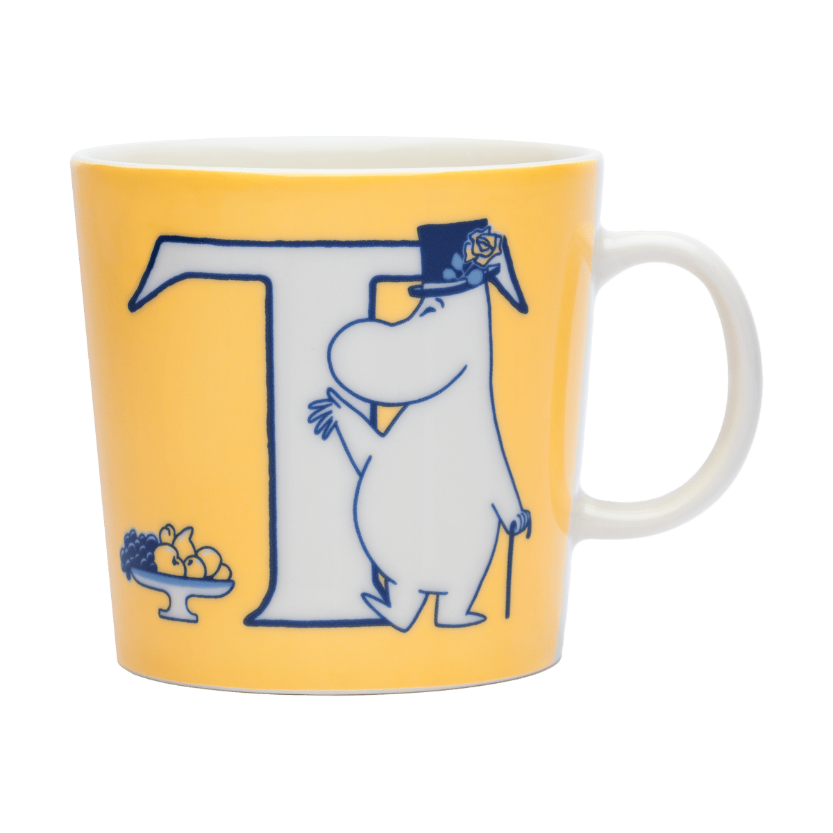 Moomin Arabia ABC Muminmugg 40 cl T | Skandinavisk Design | Muminmuggar | Gul