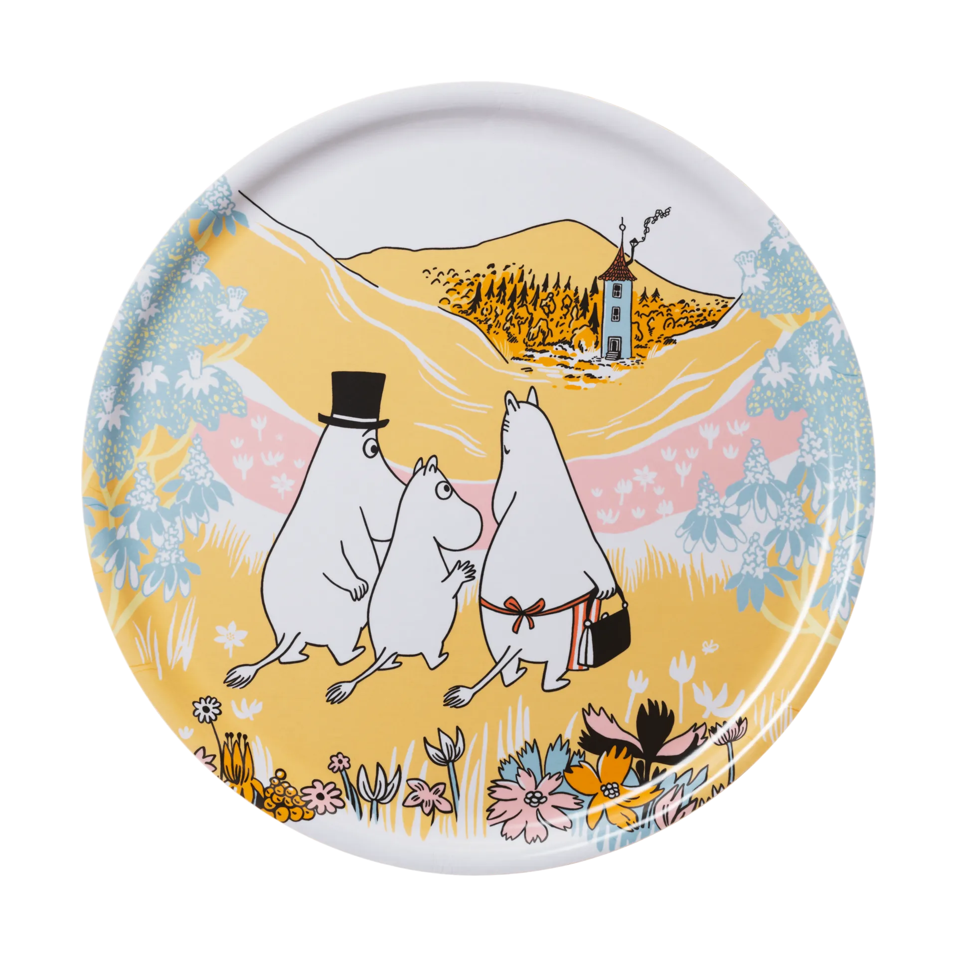 Familjemys mumin bricka, Ø35 cm Moomin Arabia