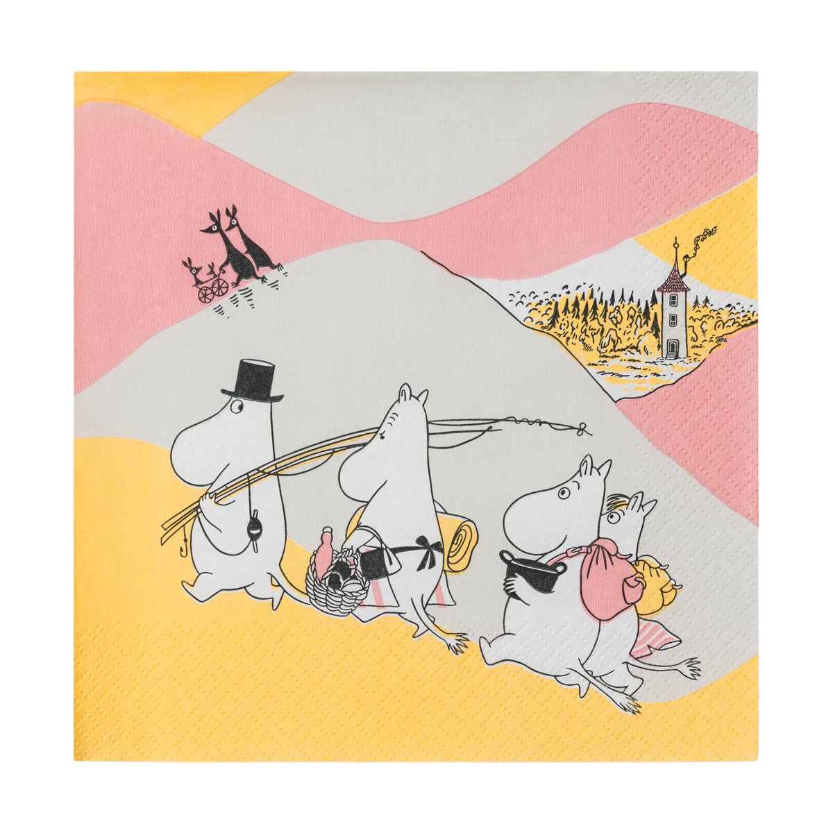 Moomin Arabia Familjemys pappersservett 33x33 cm 20-pack Multi