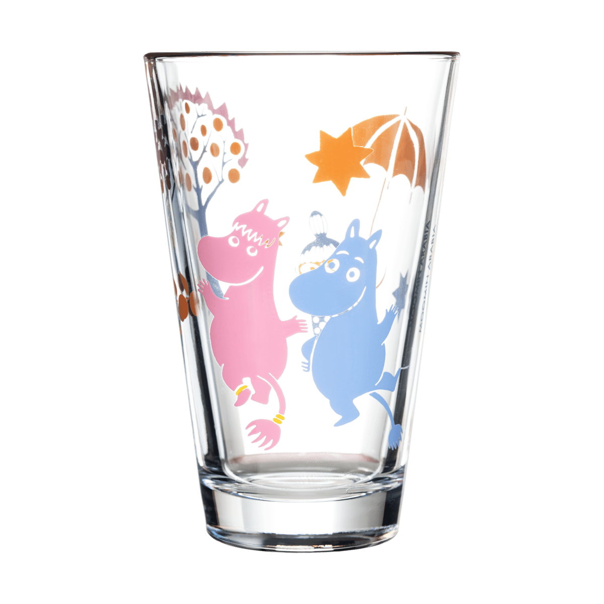 Moomin Arabia Fest muminglas 30 cl 2-pack Klar | Skandinavisk Design | Dricksglas | Transparent