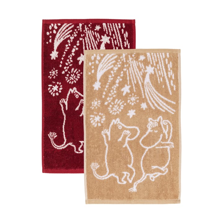 Festliga stunder mumin handduk 2 delar - 30x50 cm - Moomin Arabia