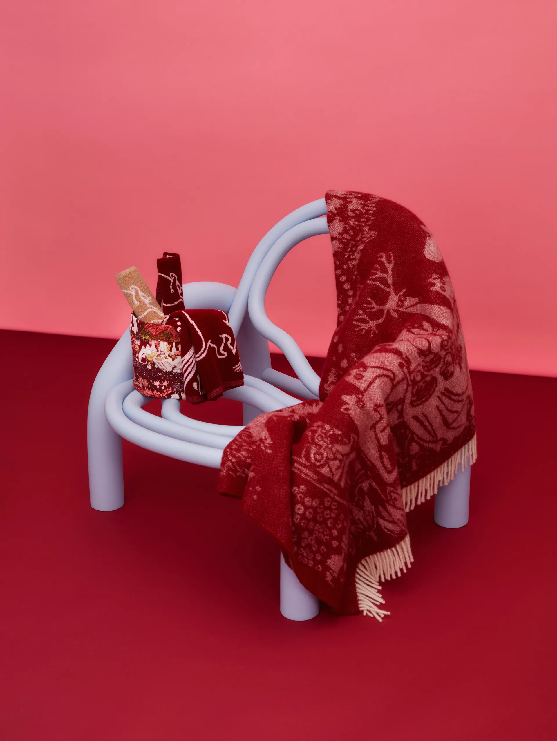 Festliga stunder mumin ullpläd, 130x170 cm Moomin Arabia