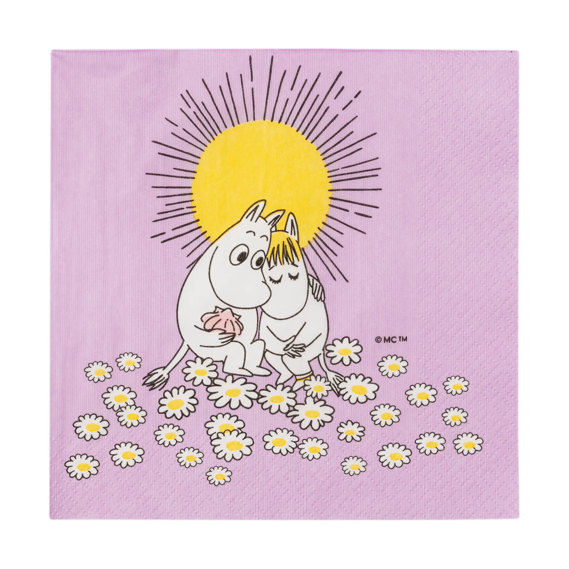Förälskade Mumin pappersservett 33x33 cm, 20-pack Moomin Arabia