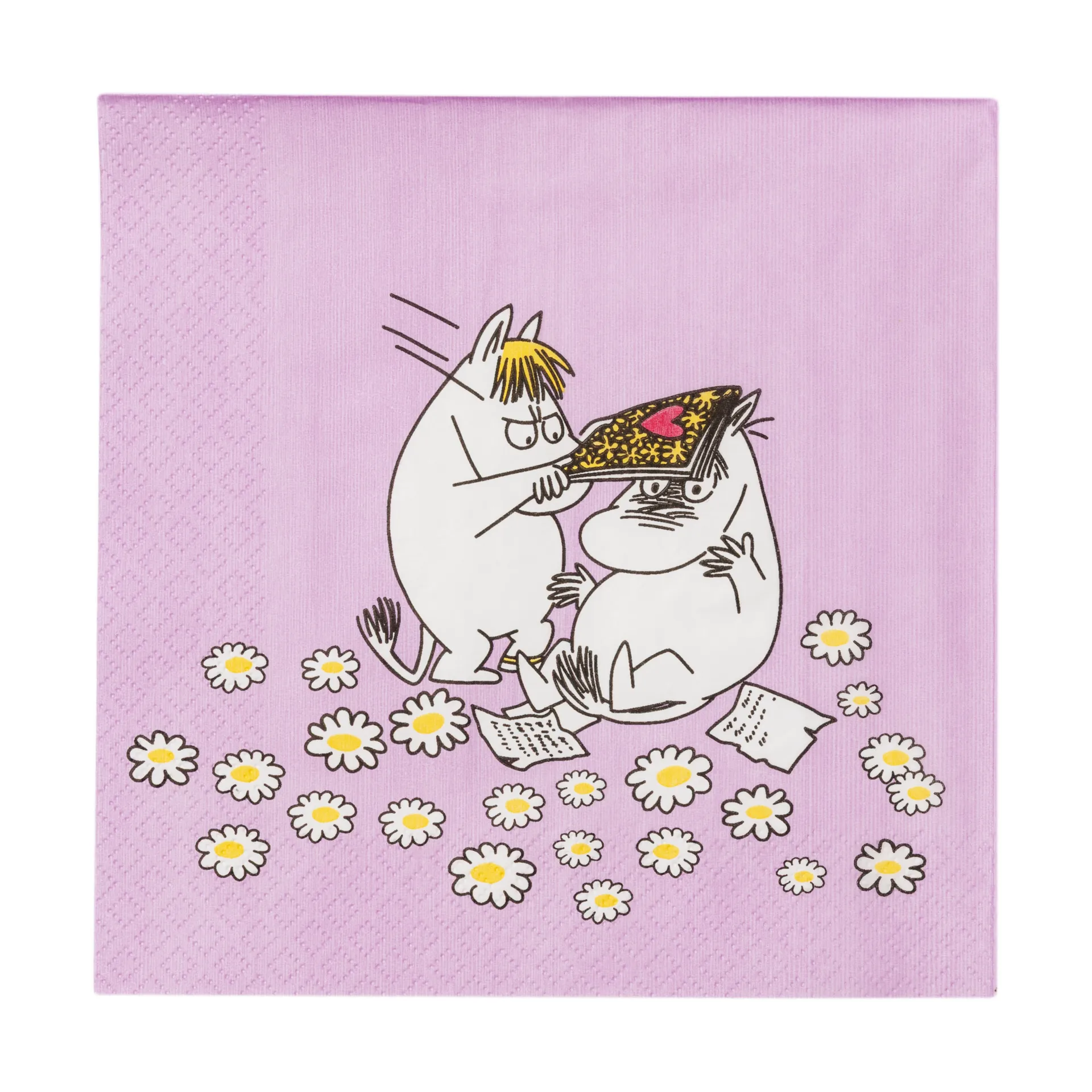 Förälskade Mumin pappersservett 33x33 cm, 20-pack Moomin Arabia