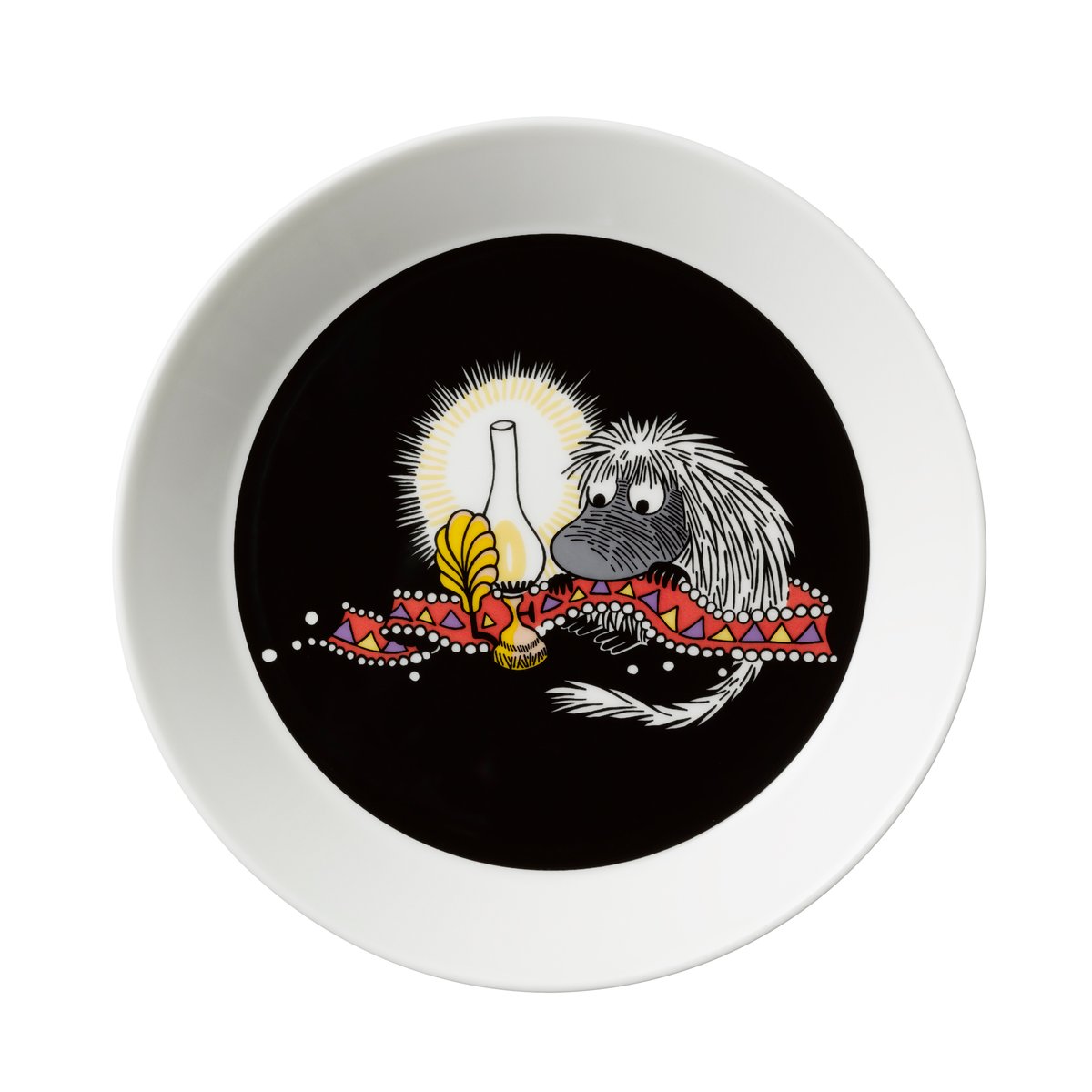 Moomin Arabia Förfadern tallrik svart | Skandinavisk Design | Assietter | Svart