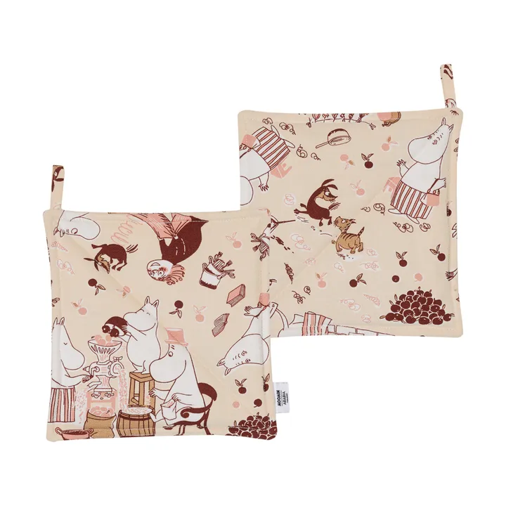 Hemmaglädje Mumin grytlappar 2-pack - 22x22 cm - Moomin Arabia