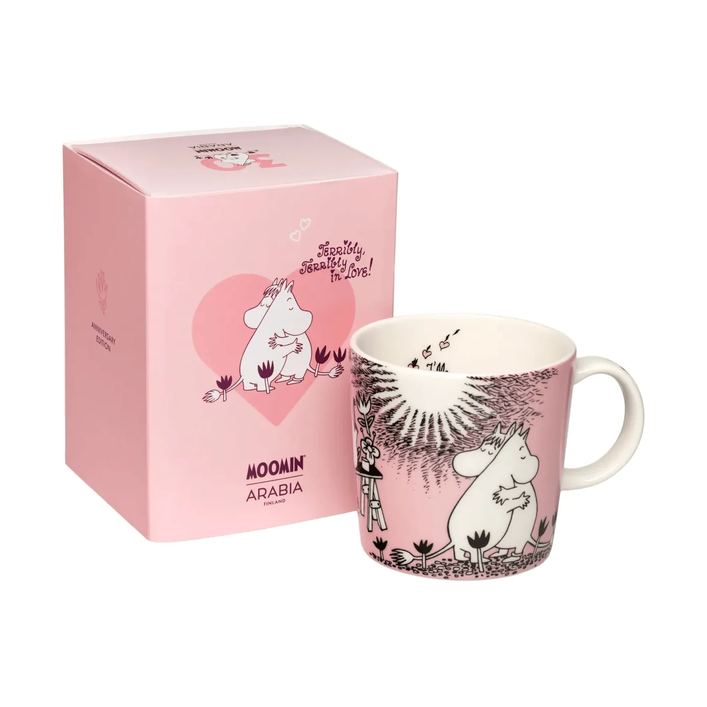 Kärlek 30 årsdag Muminmugg presentlåda Limited Edition, 30 cl Moomin Arabia
