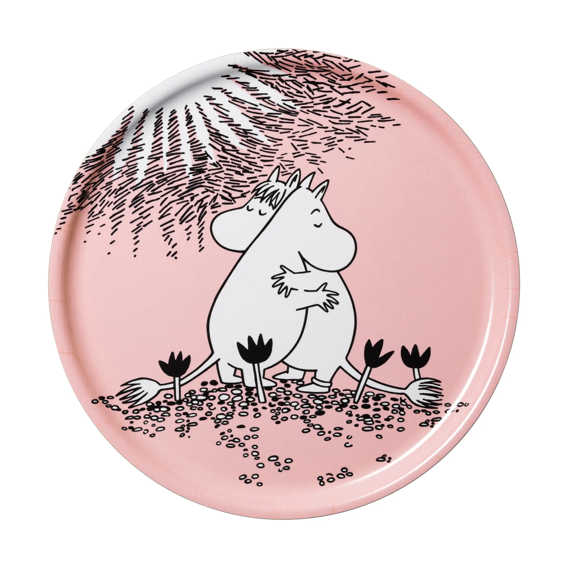 Kärlek Mumin bricka, Ø35 cm Moomin Arabia