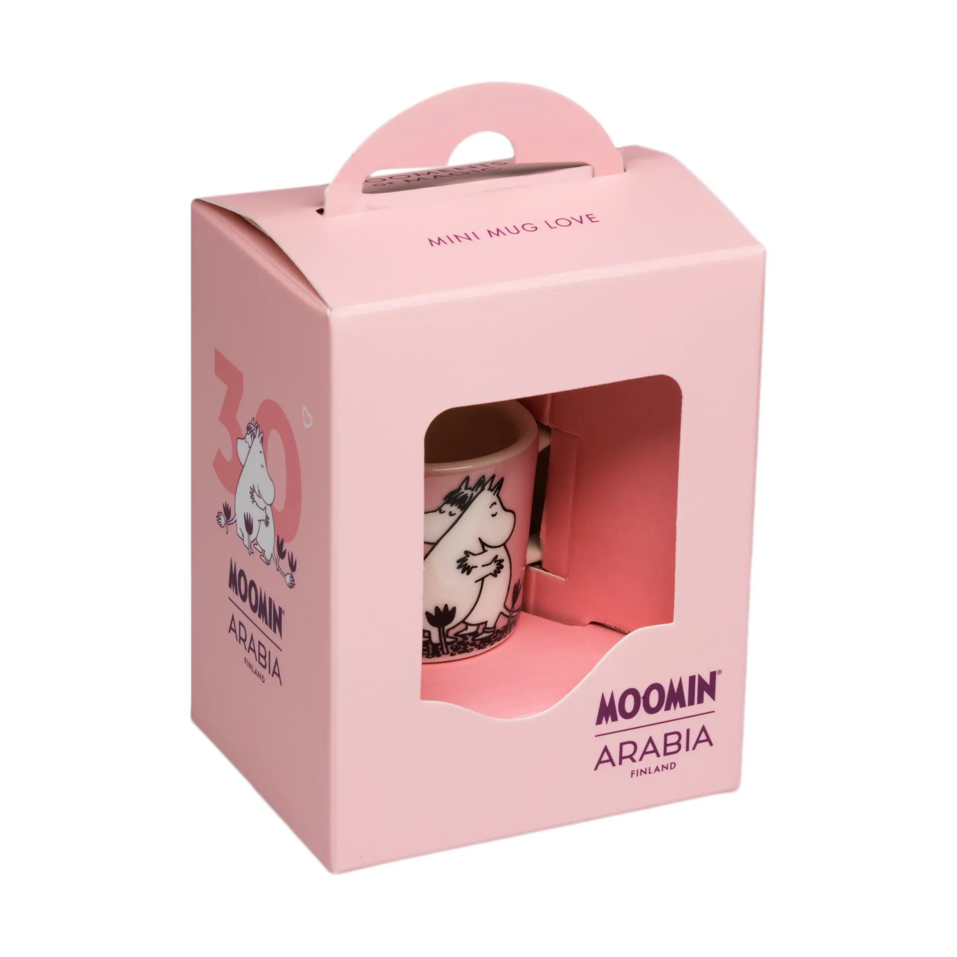 Kärlek Mumin minimugg presentlåda, Rosa Moomin Arabia