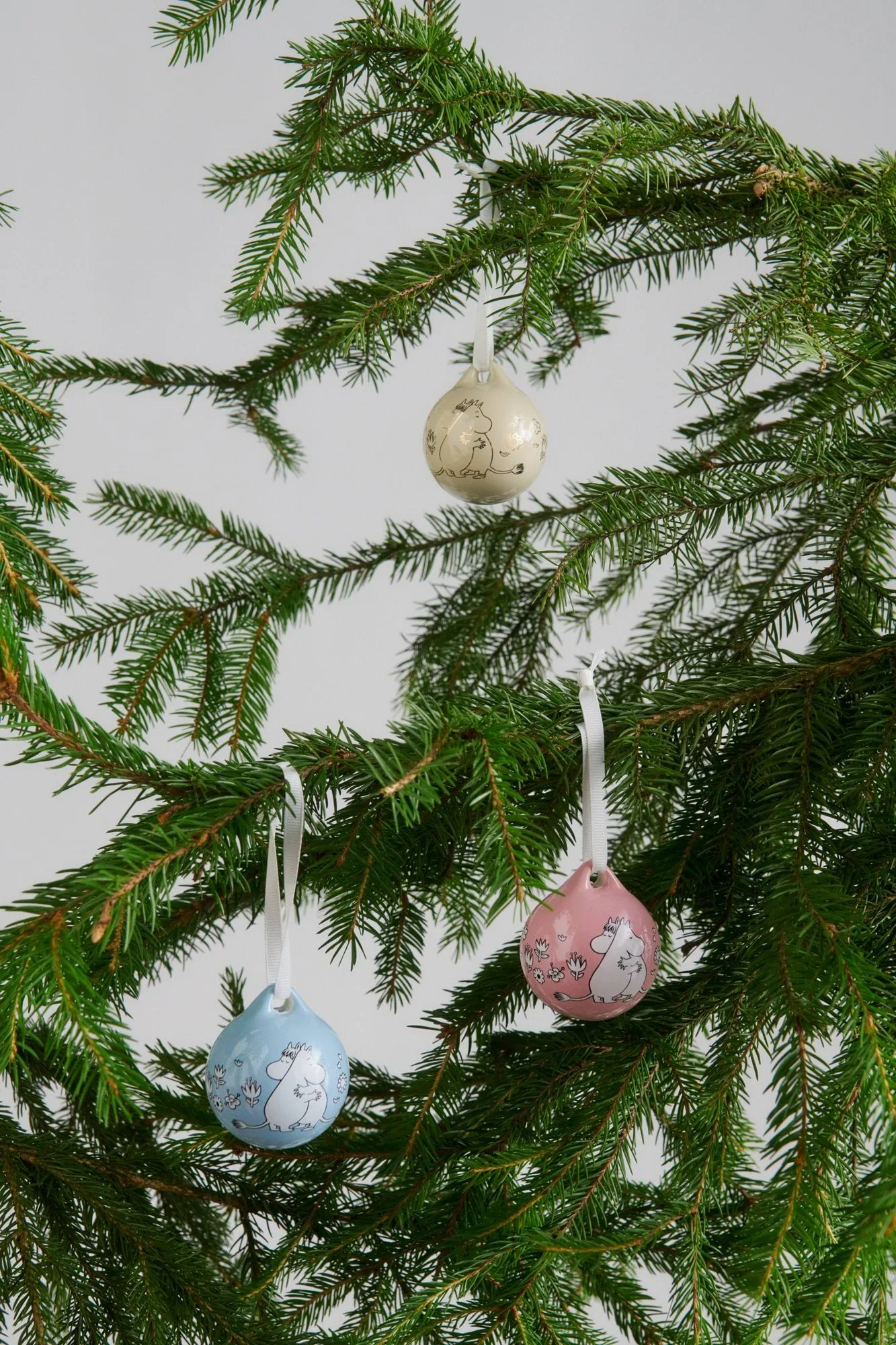 Kärlek Muminjulkula, Rosa-blå, 5 cm, 2-pack Moomin Arabia