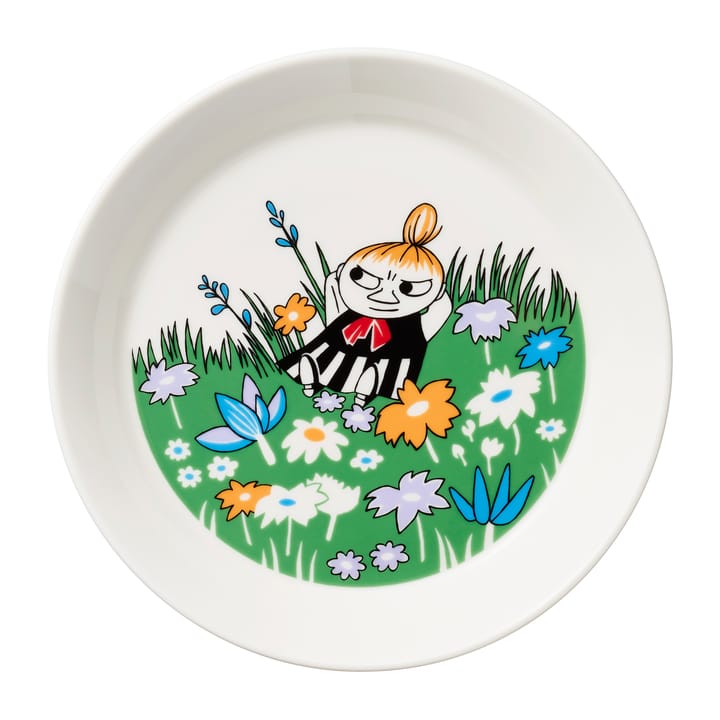 Lilla My på ängen Mumintallrik - Vit-multi - Moomin Arabia