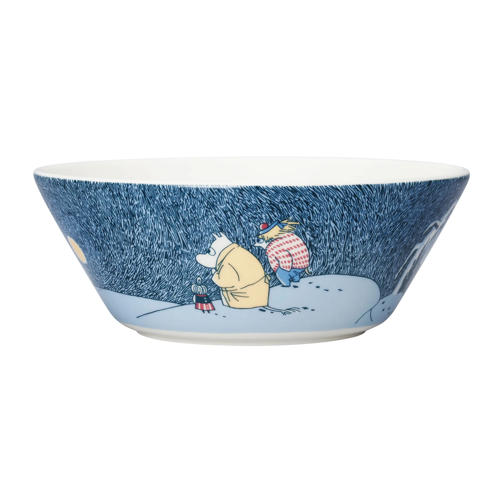 Månsken i snön Muminskål 2021, Ø15 cm Moomin Arabia