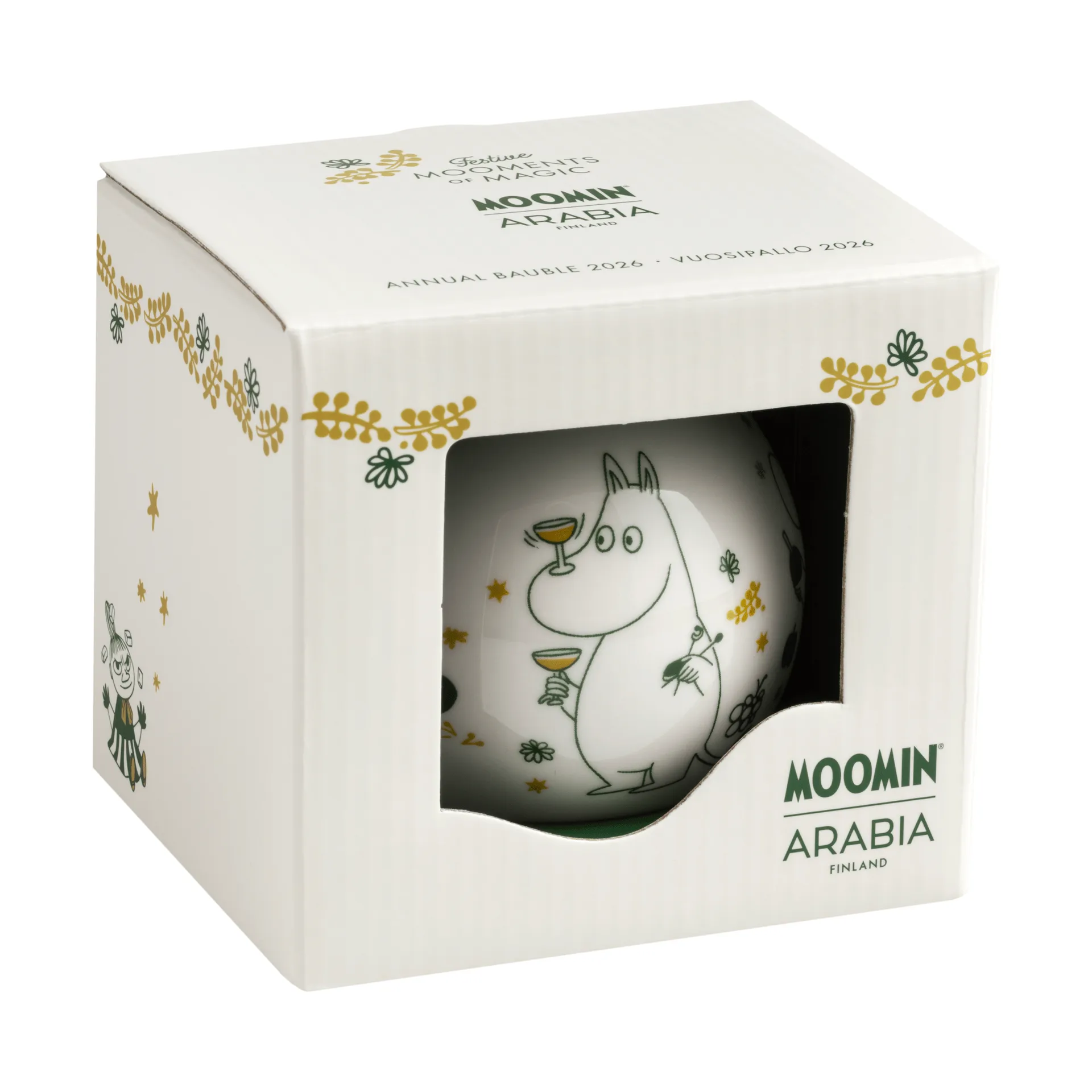 Mumin årskula Ø8 cm, 2026, Kärleksgåva Moomin Arabia