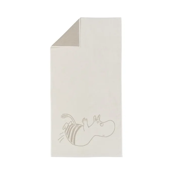 Mumin badhandduk 70x140 cm, Mumintroll vit Moomin Arabia