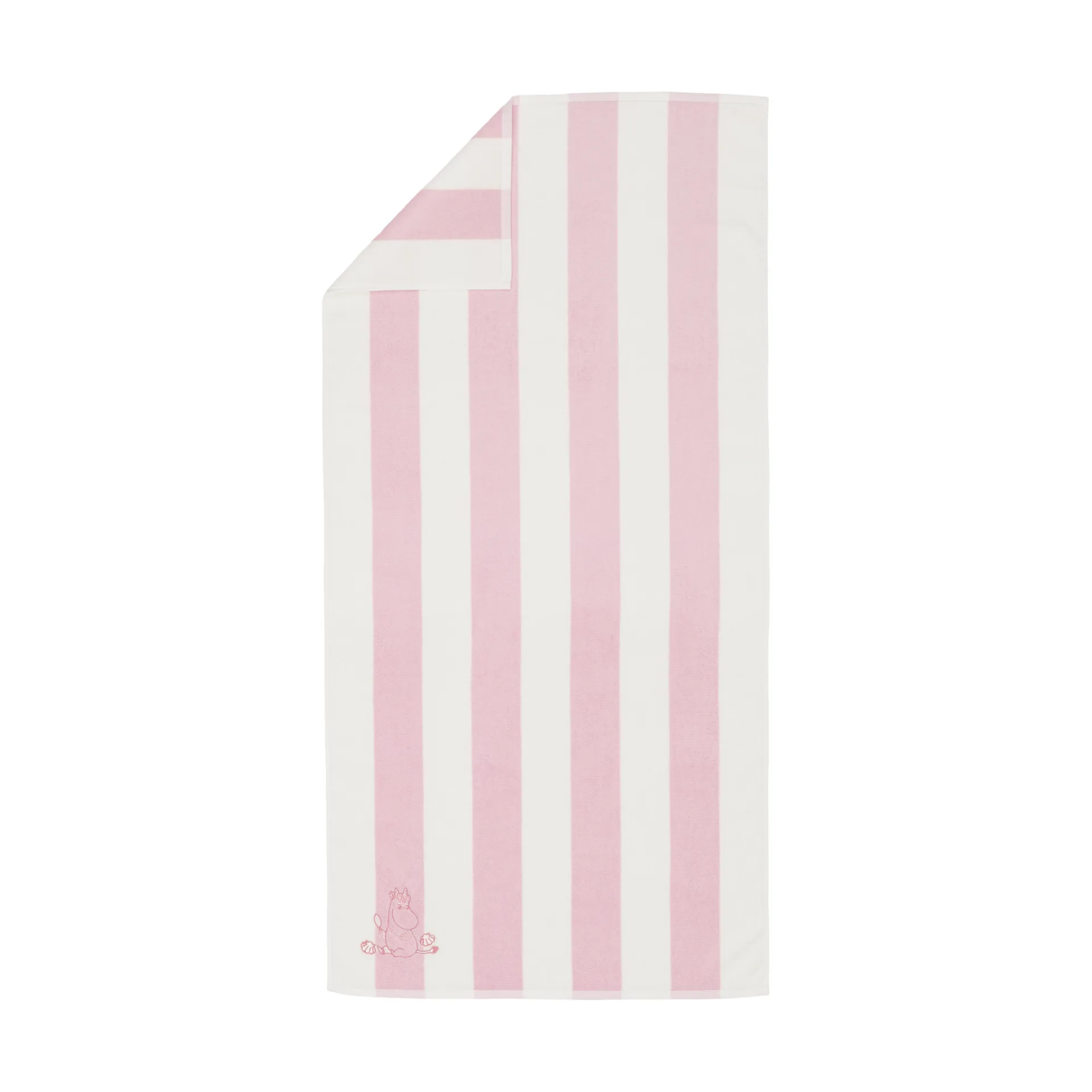 Mumin badhandduk 70x140 cm, Snäckskal rosa-vit Moomin Arabia