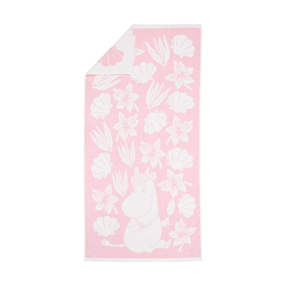 Moomin Arabia Mumin badhandduk 70x140 cm Snäckskal rosa