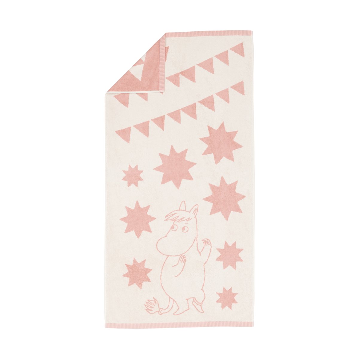 Moomin Arabia Mumin badhandduk 70x140 cm stjärnor rosa