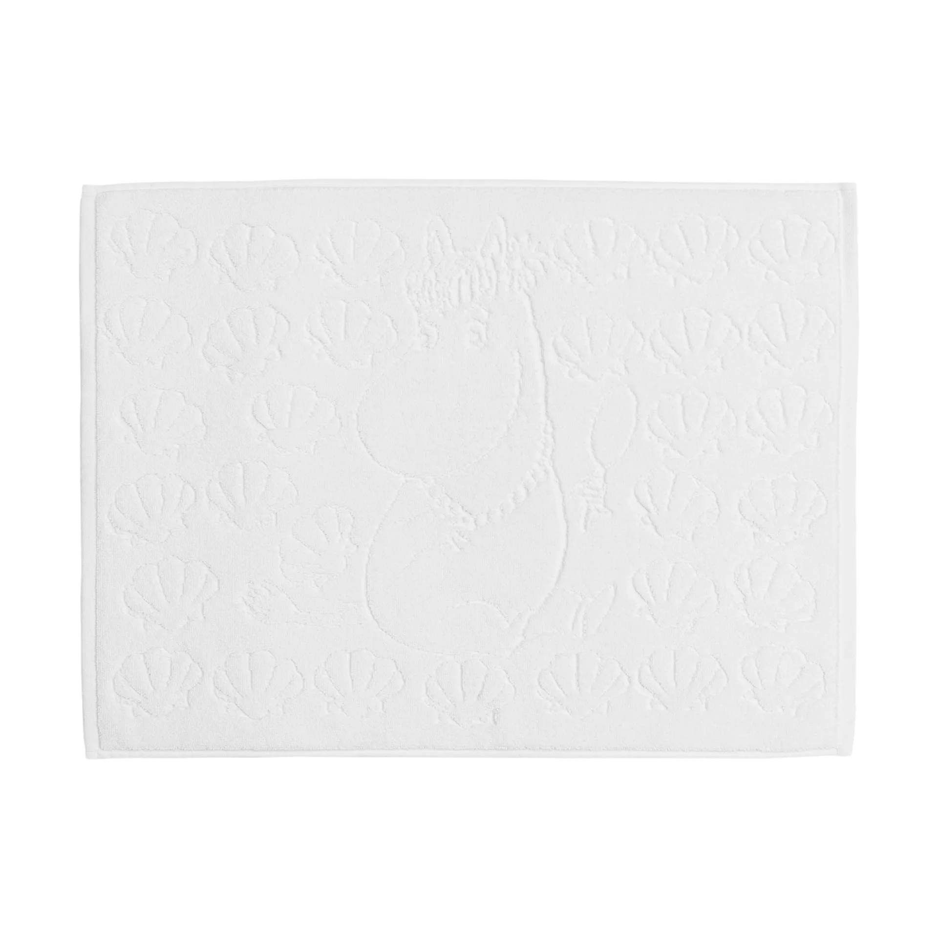 Mumin badrumsmatta 50x70 cm, Snäckskal vit Moomin Arabia