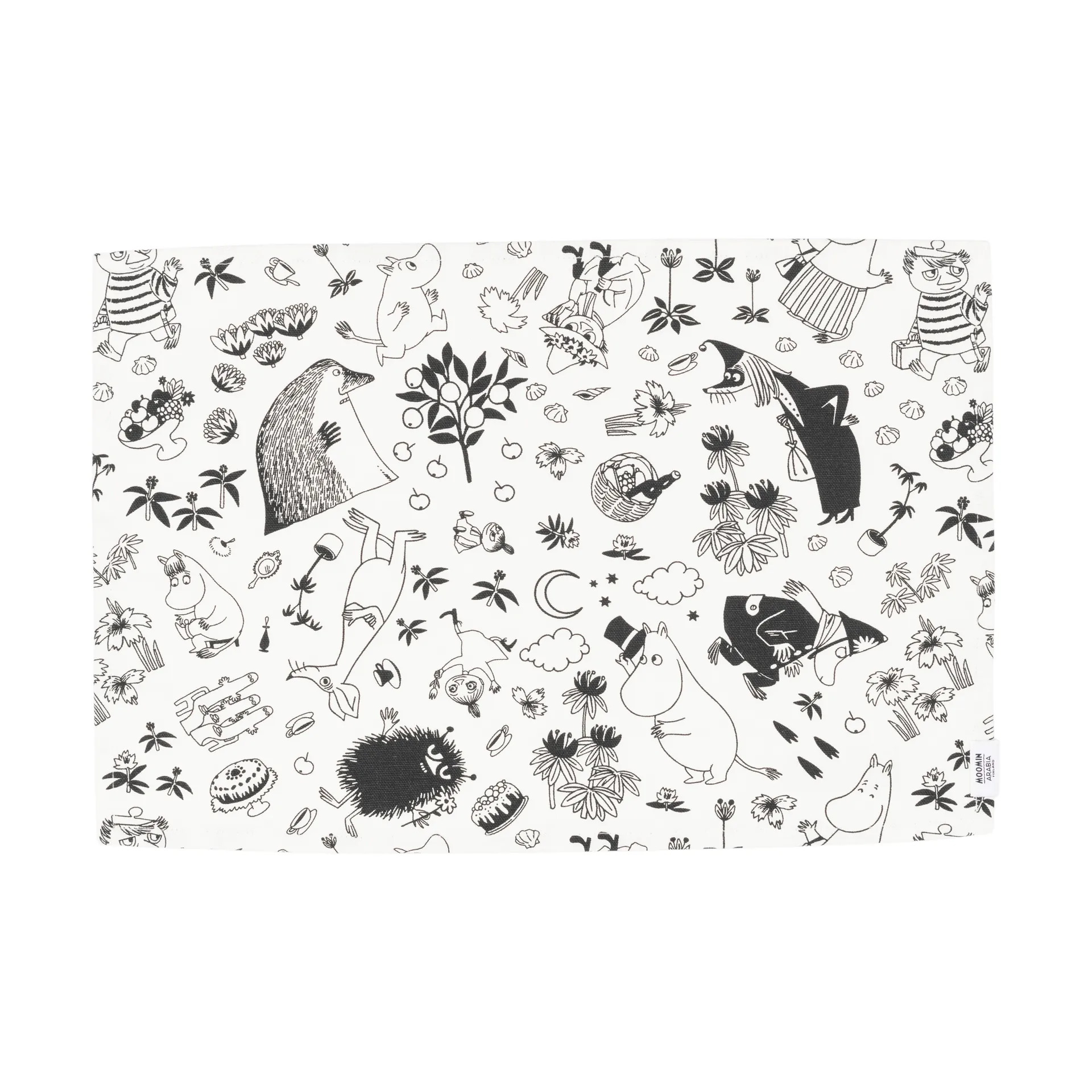 Mumin bordstablett 33x45 cm, Off-white Moomin Arabia