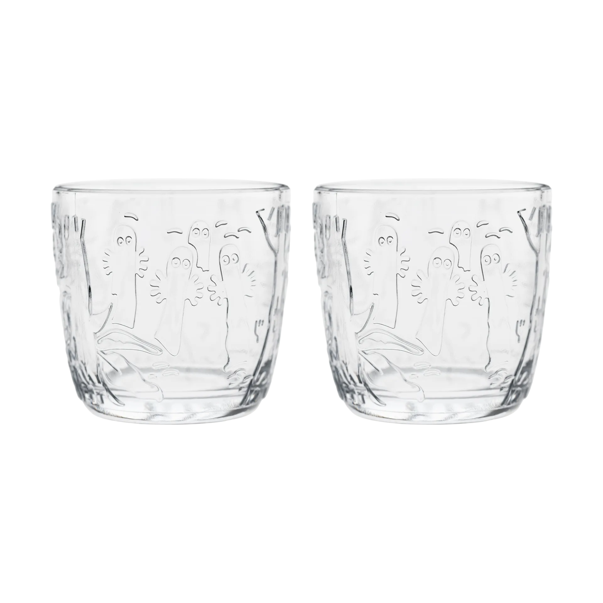 Mumin glas 28 cl 2-pack, Klar Moomin Arabia