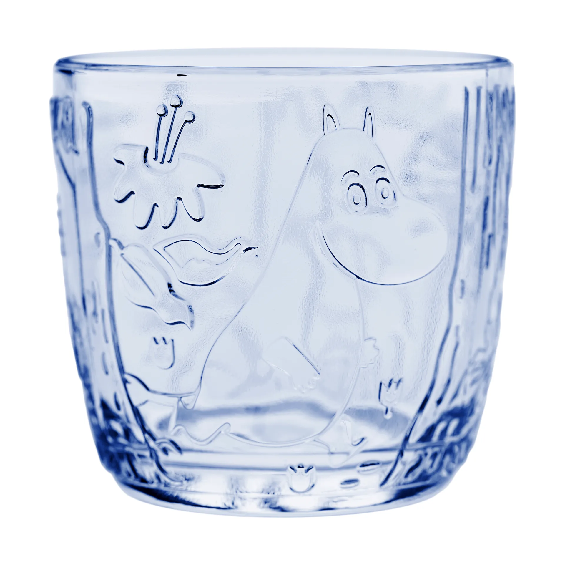 Mumin glas 28 cl 2-pack, Ljusblå Moomin Arabia