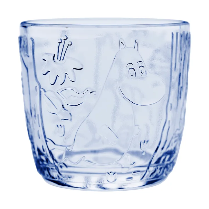Mumin glas 28 cl 2-pack - Ljusblå - Moomin Arabia