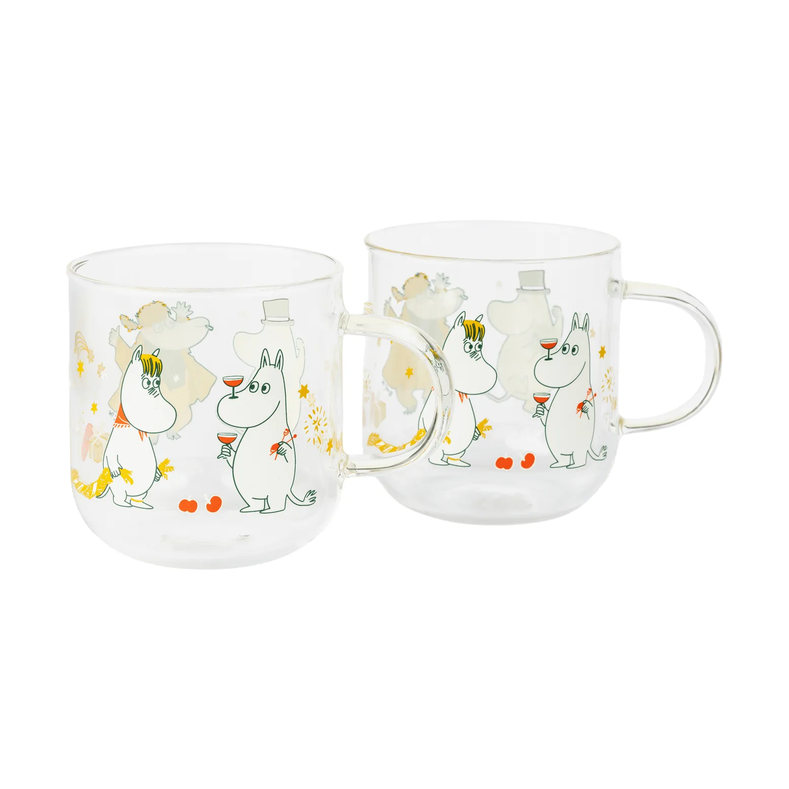 Mumin glasmugg, Kärleksgåva, 30 cl, 2-pack Moomin Arabia