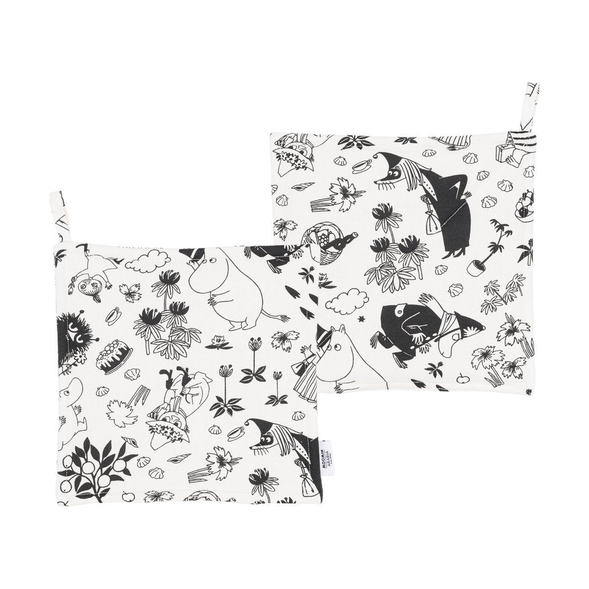 Moomin Arabia Mumin grytlapp 22x26 cm 2-pack Off-white